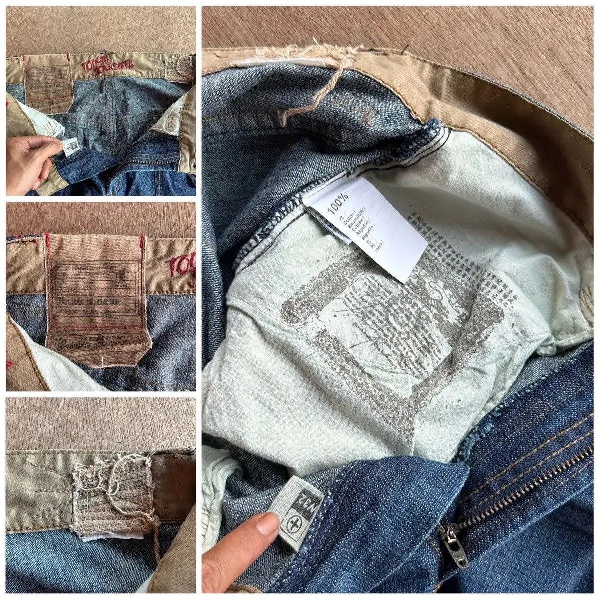 PPFM GRAILS! W32 L32 Vintage TOUGH JEANSMITH Jean RARE Denim Pant Size US 32 / EU 48 - 15 Thumbnail