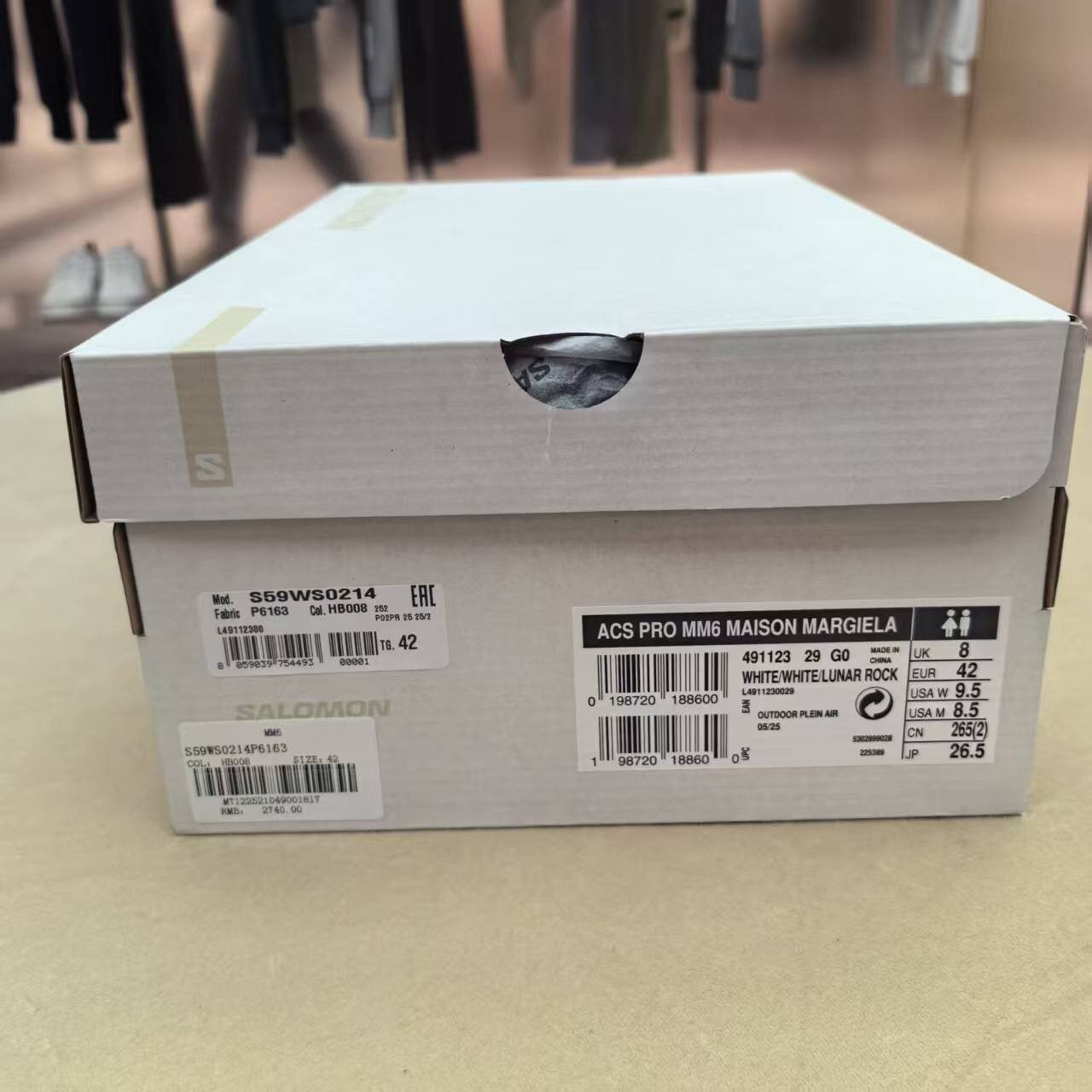 Maison Margiela × Salomon Brand New Salomon X MM6 ACS PRO White Sneaker Size US 9 / EU 42 - 12 Thumbnail