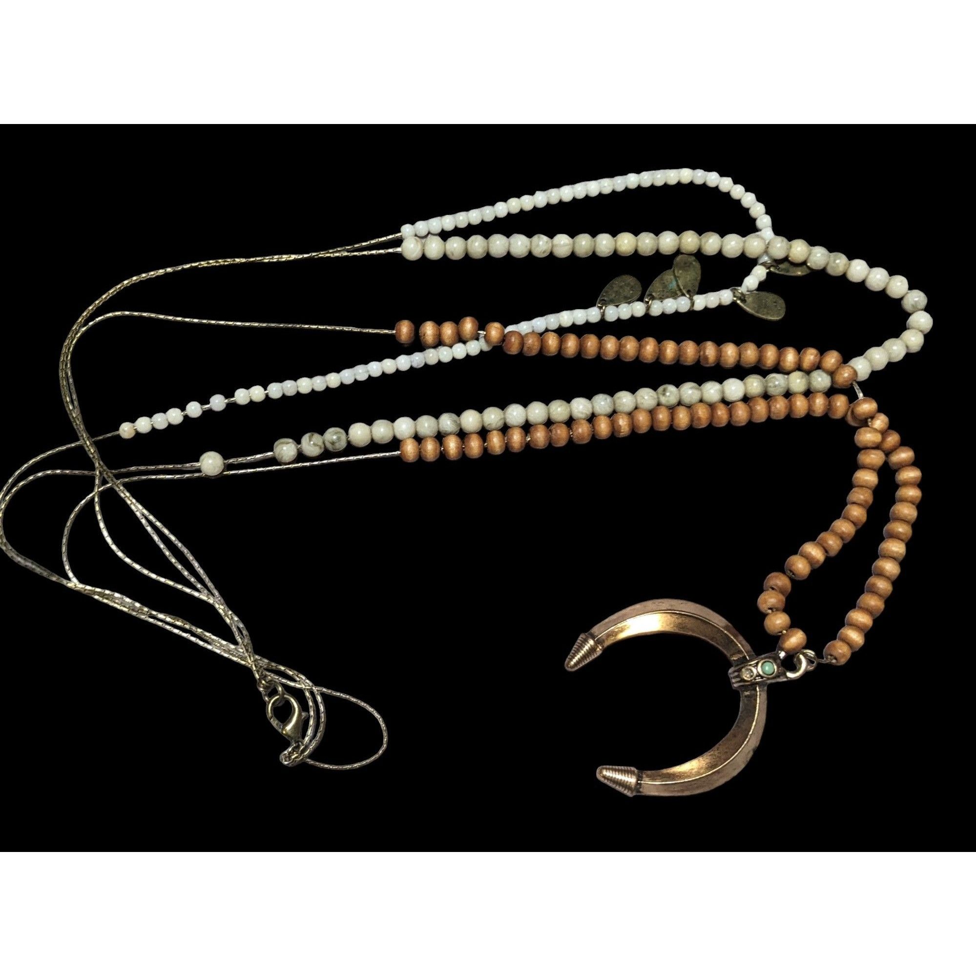 Other Bohemian Multilayer Gold Crescent Necklace Size ONE SIZE - 3 Thumbnail