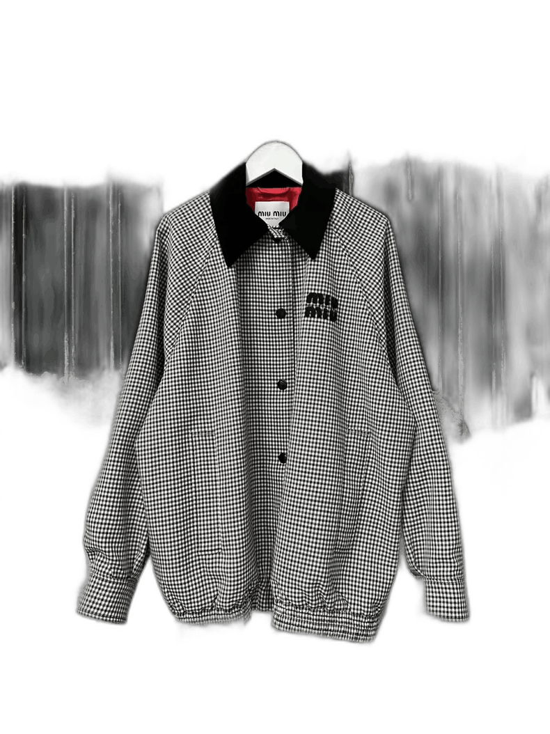 Miu Miu Miumiu Houndstooth Jacket Size US S / EU 44-46 / 1 - 1 Thumbnail
