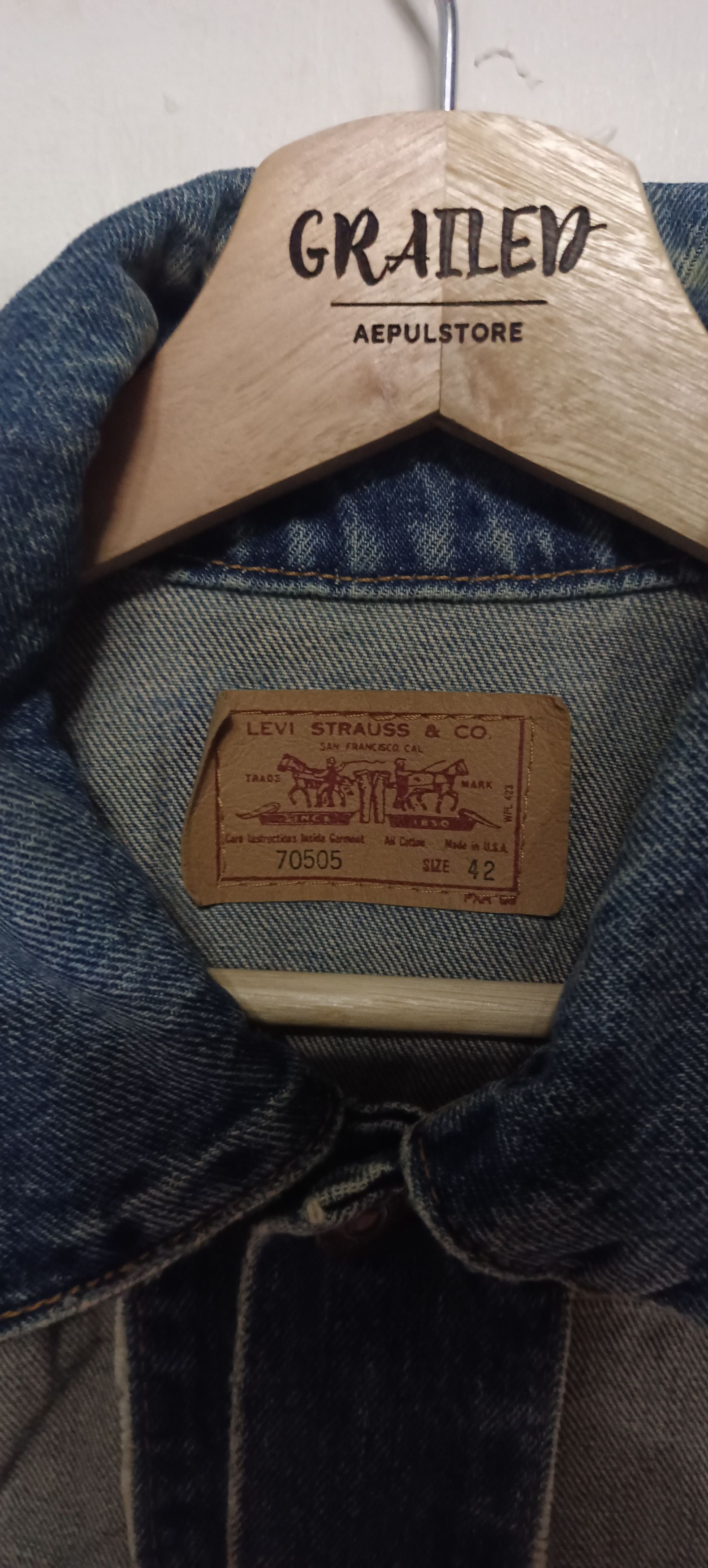 Levi's Rare Vintage Levi's Denim Jacket Button " 716" Size US M / EU 48-50 / 2 - 7 Thumbnail