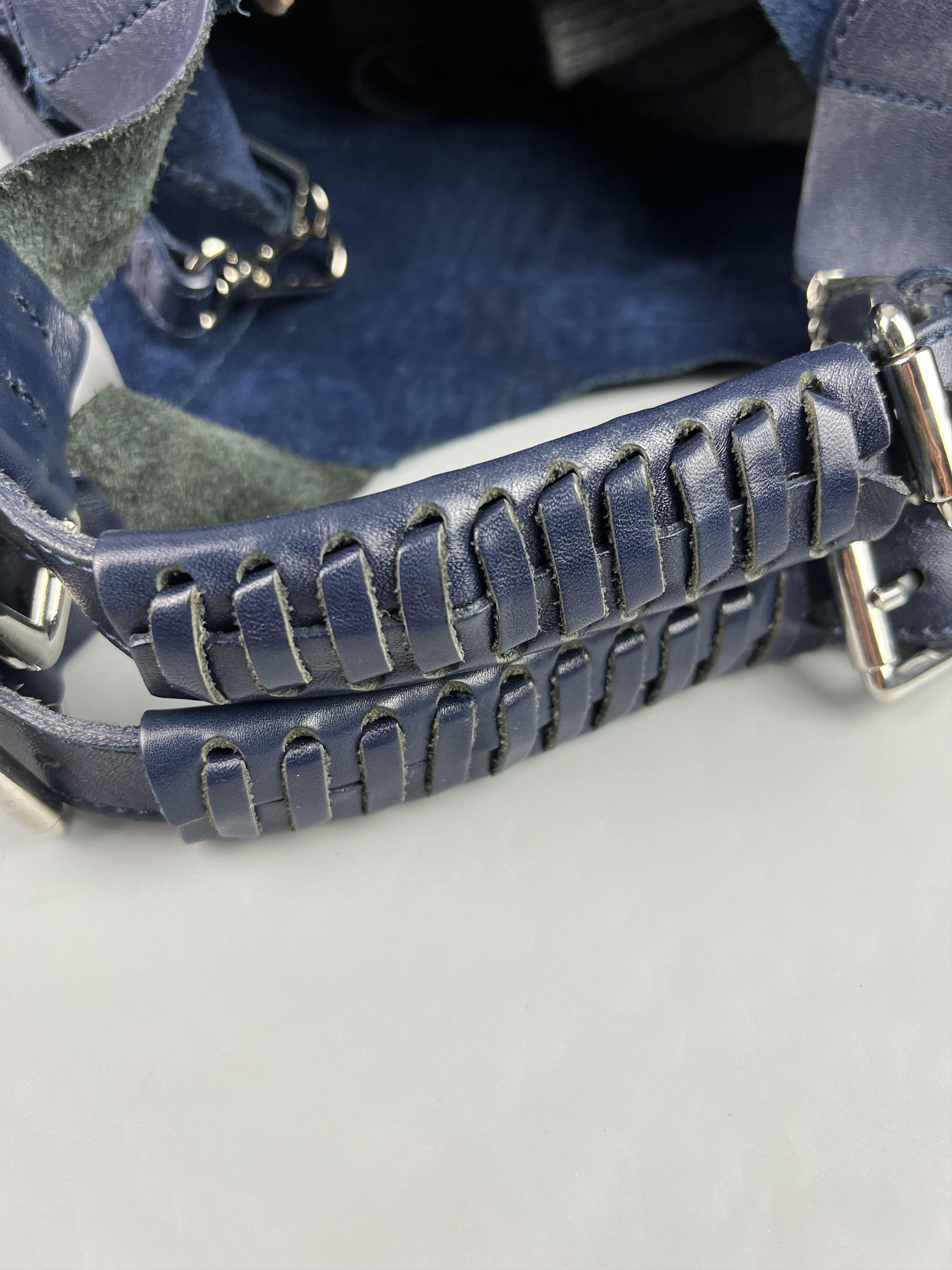 Leather Roberta M. Suede Leather Shoulder Bag Croco Print Size ONE SIZE - 8 Thumbnail