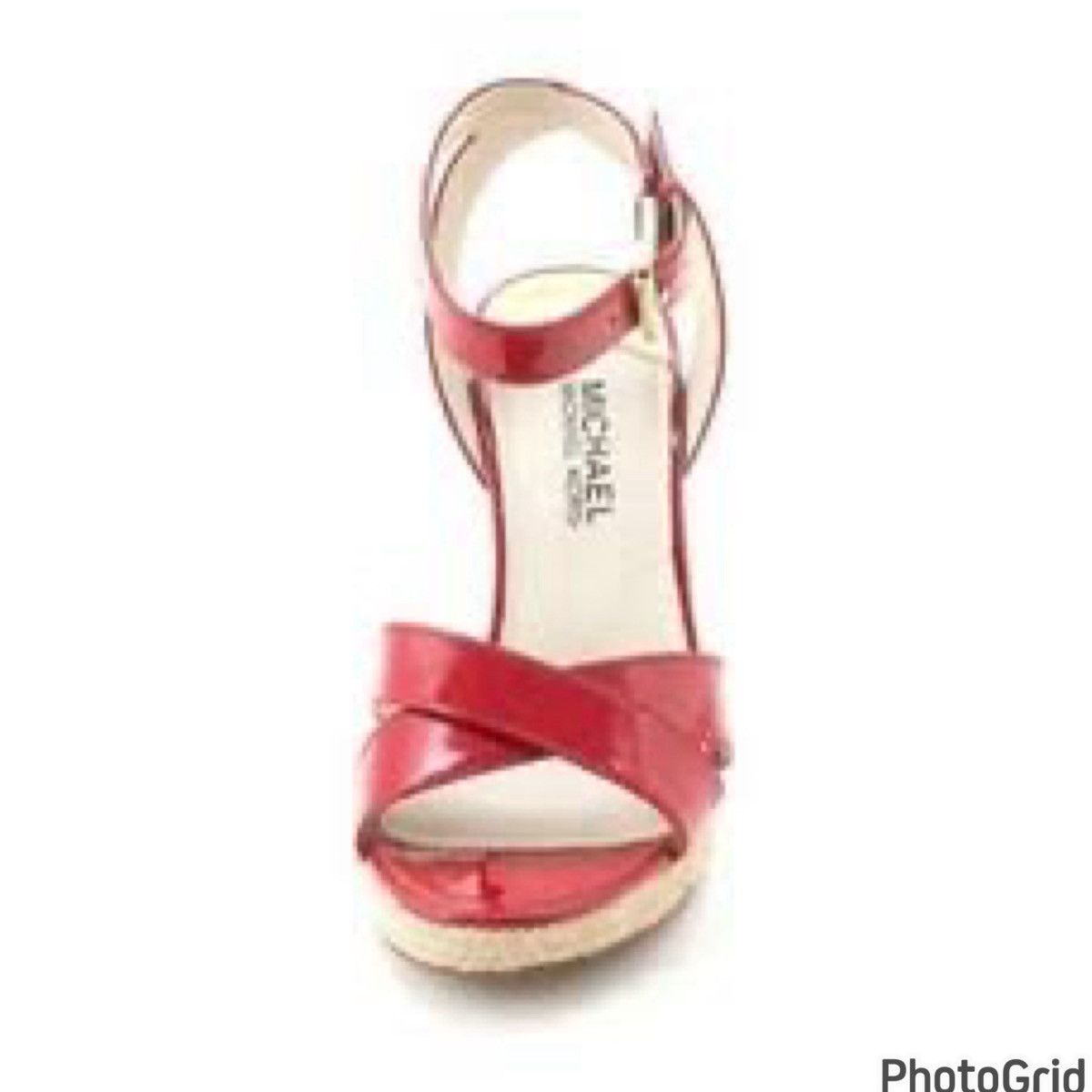 Michael Kors Michael Kors Leather Logo Wedge Sandals 8 Size US 8 / IT 38 - 2 Thumbnail