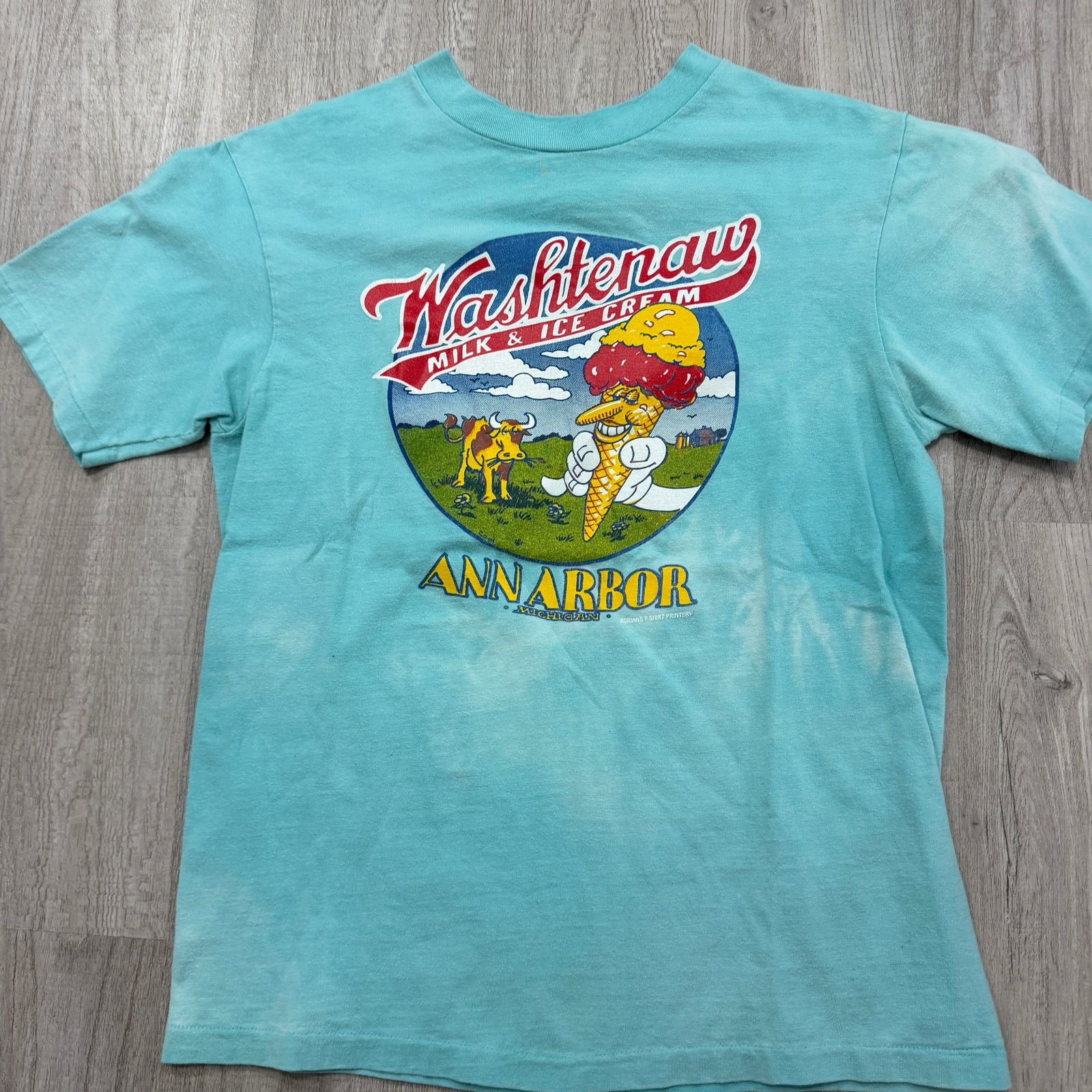 Vintage Vintage Washtenaw Milk & Ice Cream Ann Arbor Shirt Medium Size US M / EU 48-50 / 2 - 2 Thumbnail