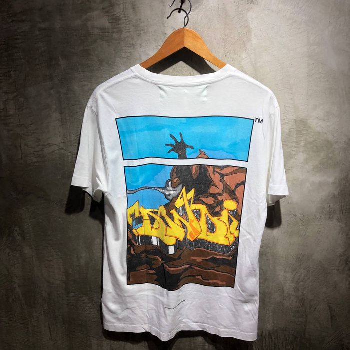 OFF-WHITE Graffiti Tee in White