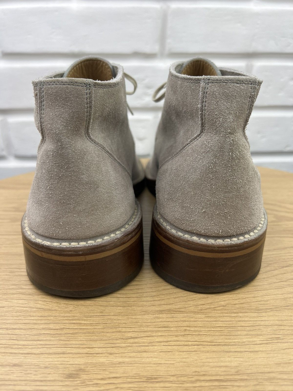 Jil Sander JIL SANDER Boots Suede Desert Shoes Lace Up Gray Men’s Size US 11 / EU 44 - 11 Thumbnail