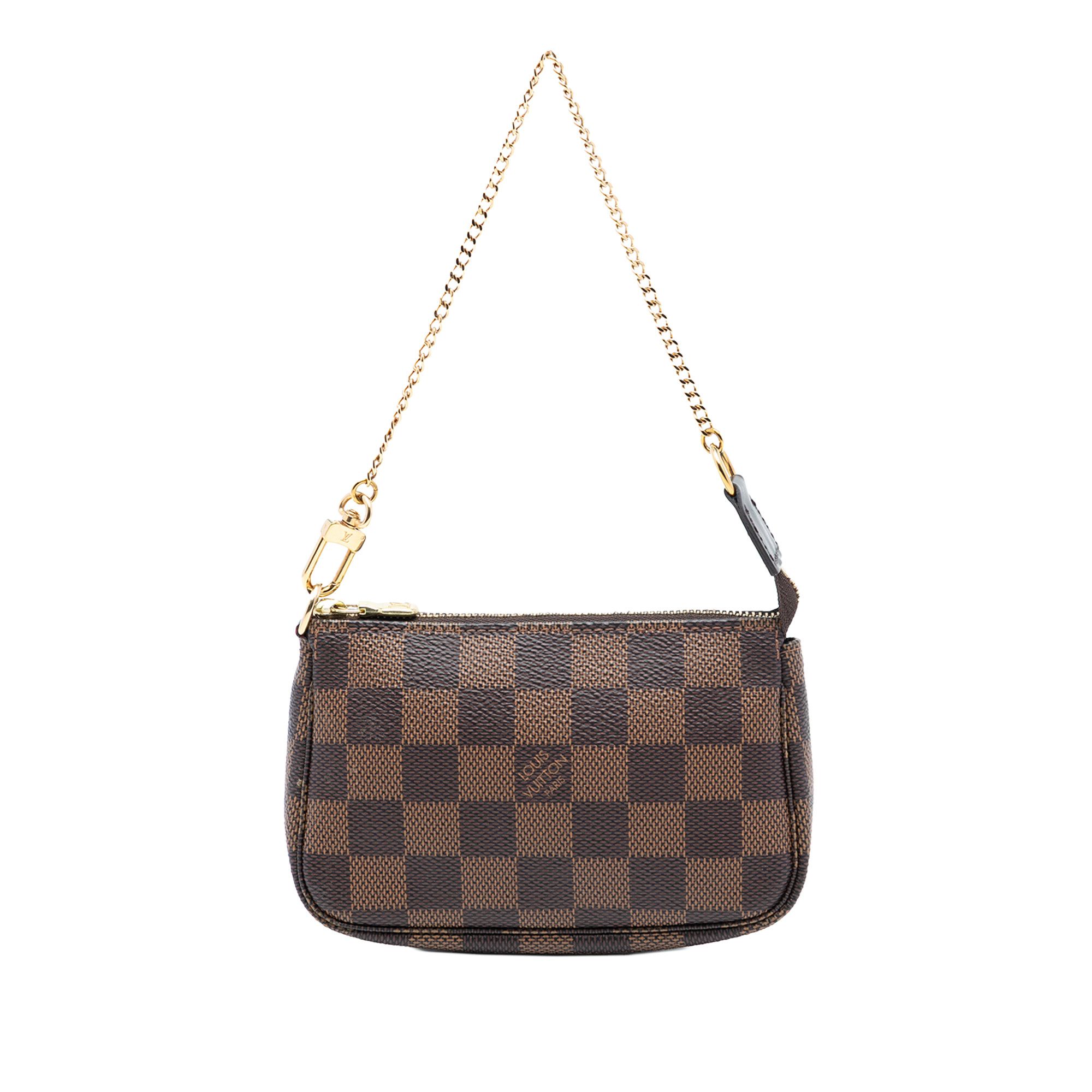 Louis Vuitton Louis Vuitton Damier Ebene Mini Pochette Accessoires Size ONE SIZE - 1 Thumbnail