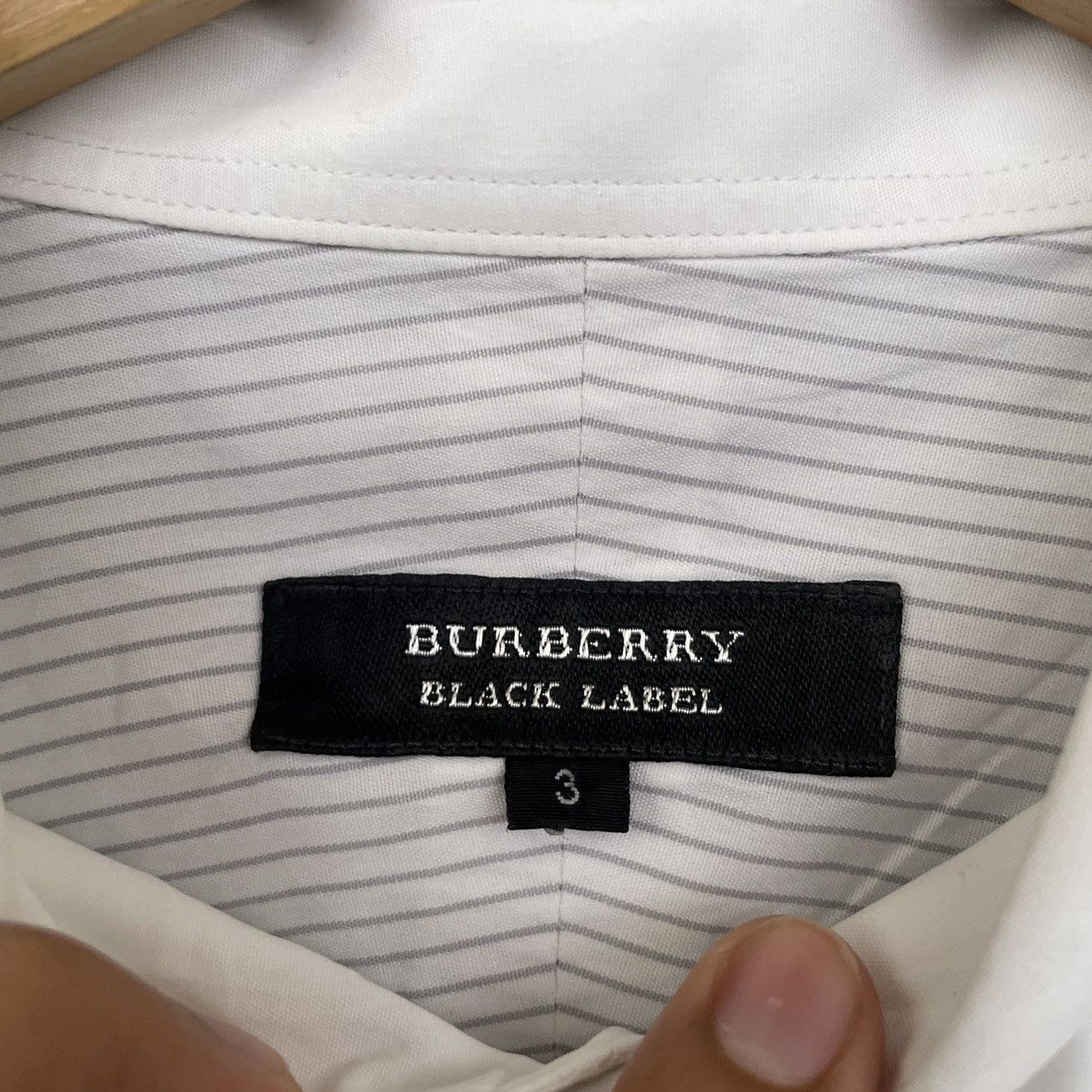 Burberry Burberry Black Label Stripes Button Ups Shirt Size US L / EU 52-54 / 3 - 5 Thumbnail