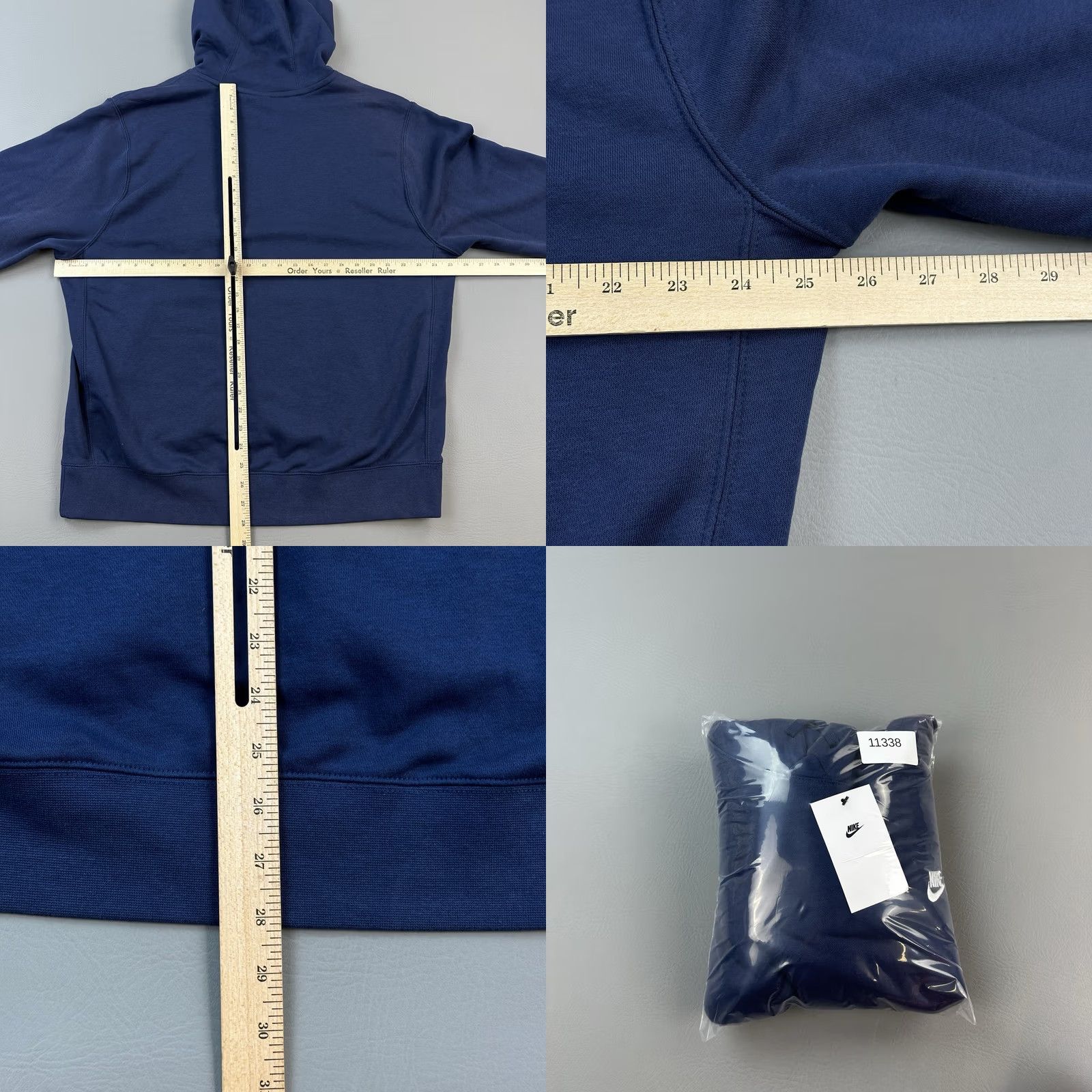 Nike Nike Sportswear Hoodie Mens XL Navy Embroidered Swoosh Logo Pullover Size US XL / EU 56 / 4 - 9 Thumbnail