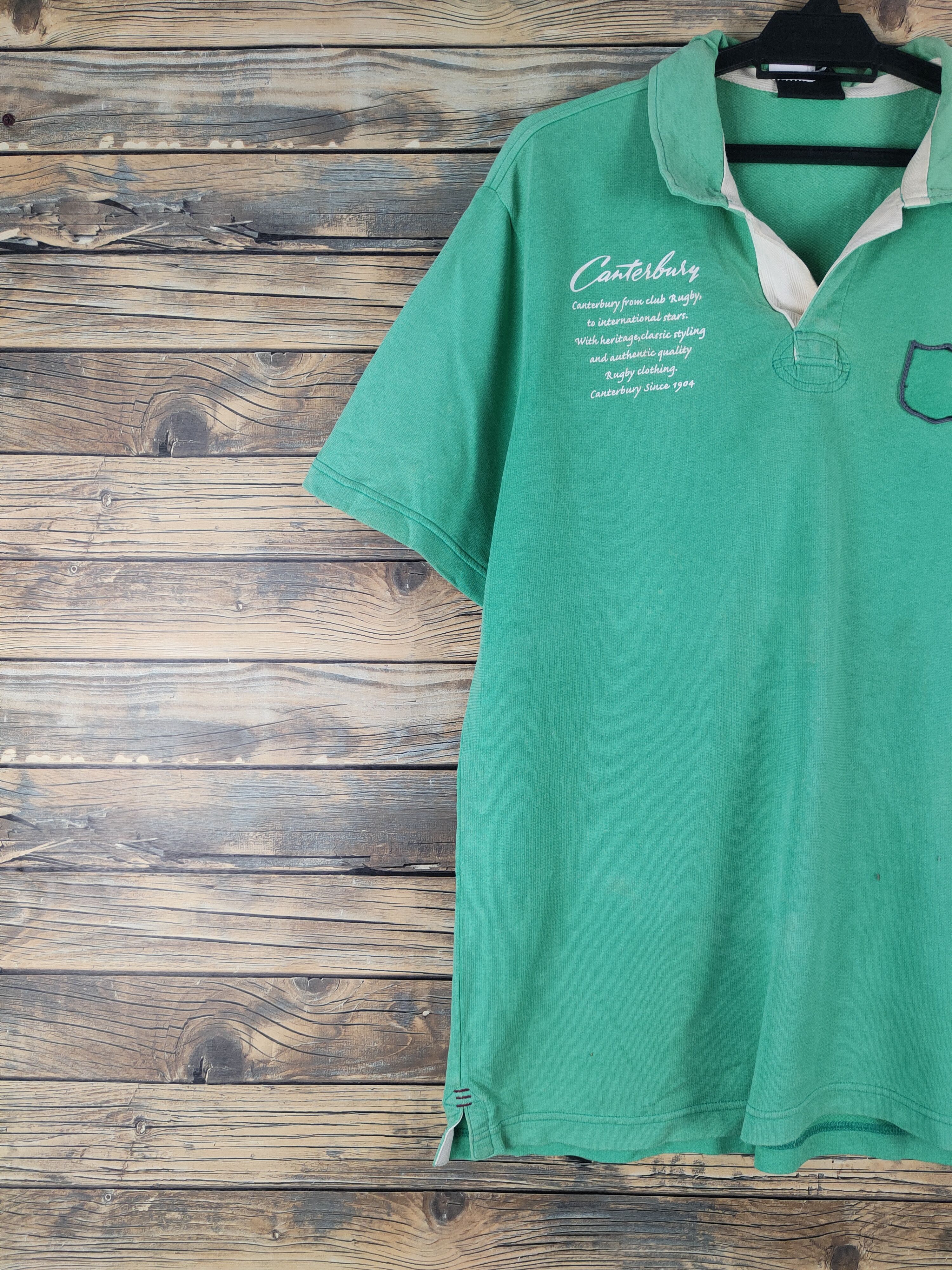 Canterbury of New Zealand DL Canterbury of New Zealand Green Polo Shirts #1628 Size US L / EU 52-54 / 3 - 5 Thumbnail