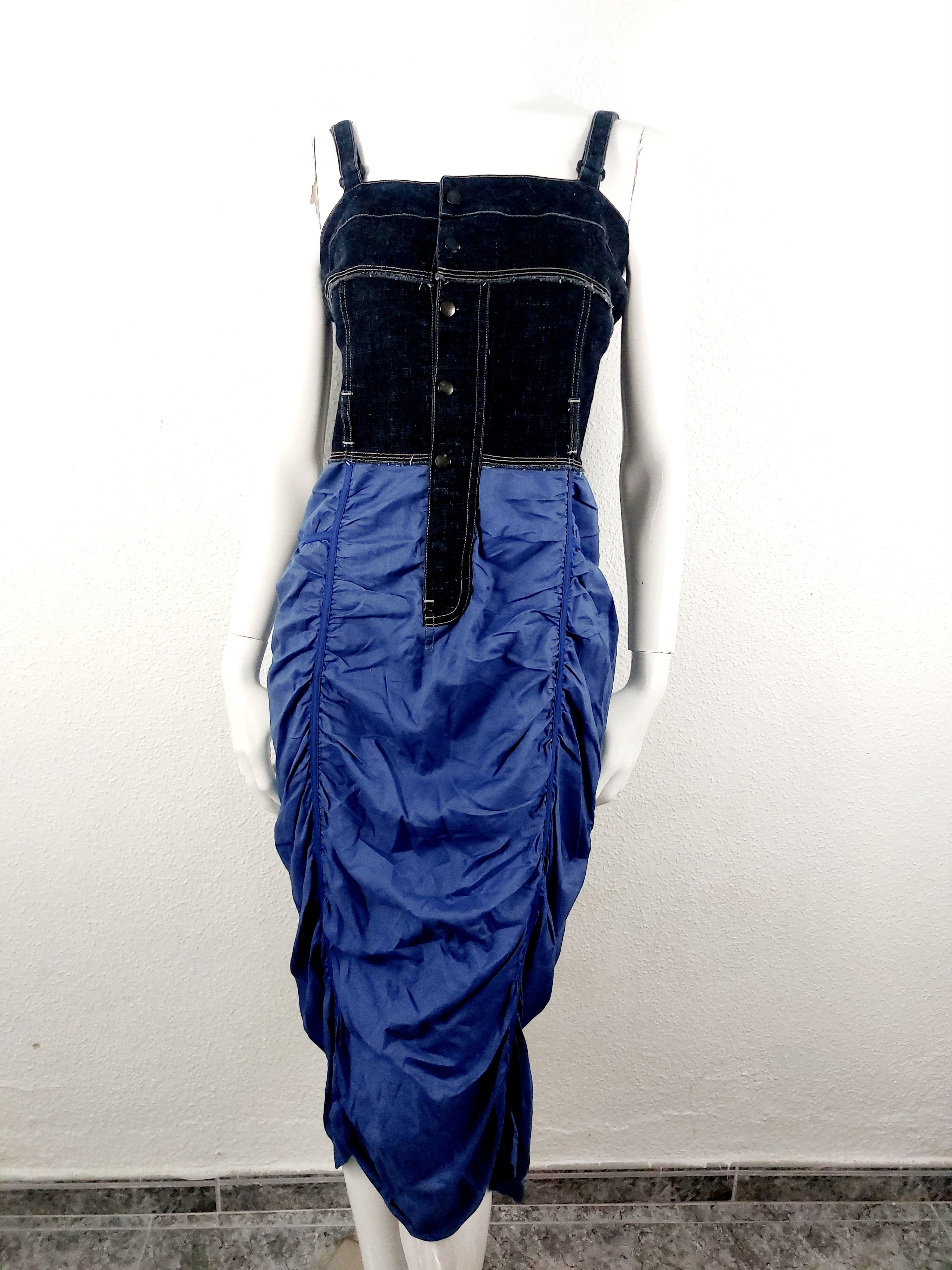 Marithe + Francois Girbaud Marithé + François Girbaud Parachute Tactical Ruffled Dress Size XS / US 0-2 / IT 36-38 - 1 Thumbnail
