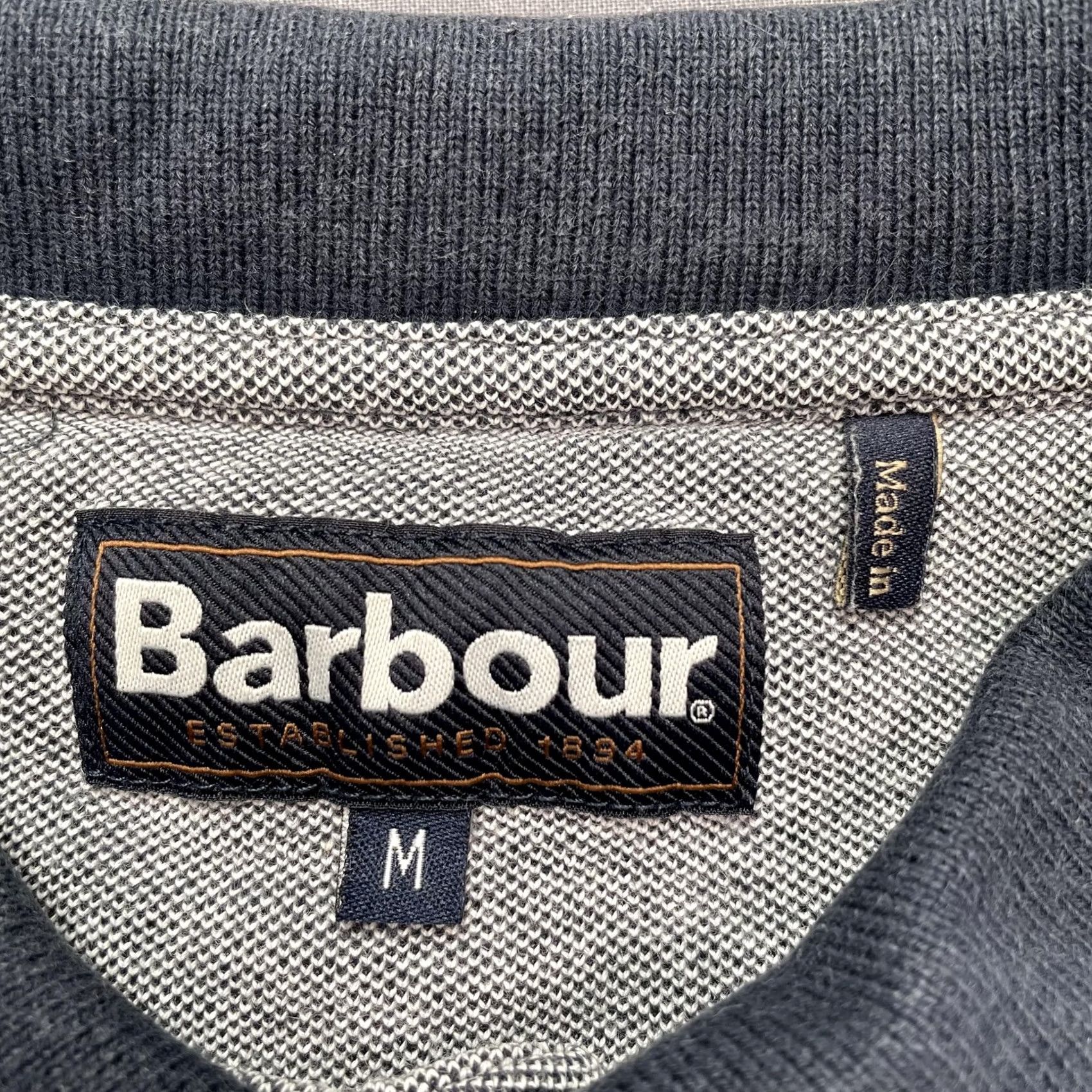 Barbour Barbour Polo Shirt Mens Medium Gray Contrast Collar Cotton Logo Short Sleeve Size US M / EU 48-50 / 2 - 3 Thumbnail