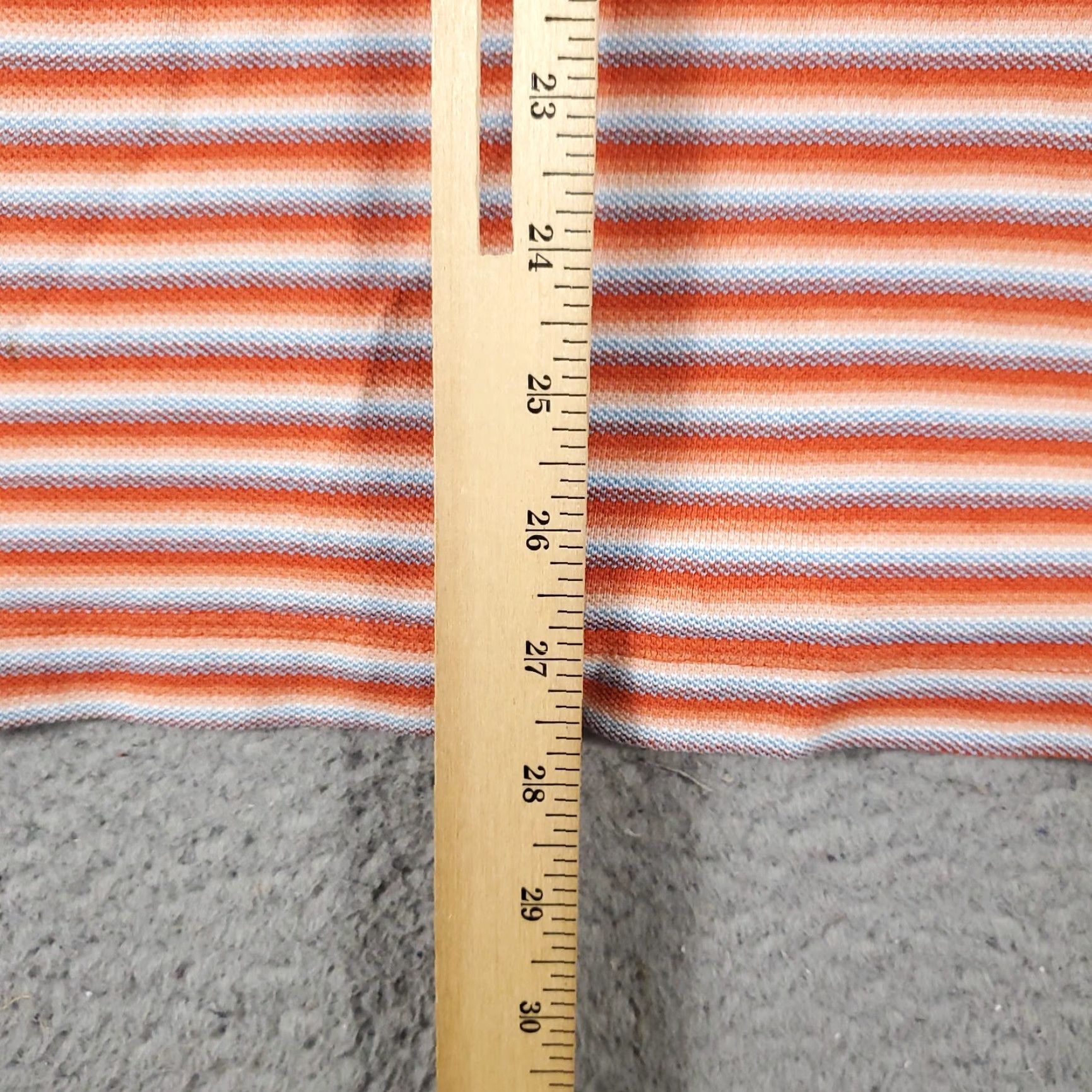 Tommy Hilfiger Tommy Hilfiger Polo Shirt Mens Large Orange Striped Casual Short Sleeve Activewear Size US L / EU 52-54 / 3 - 5 Thumbnail