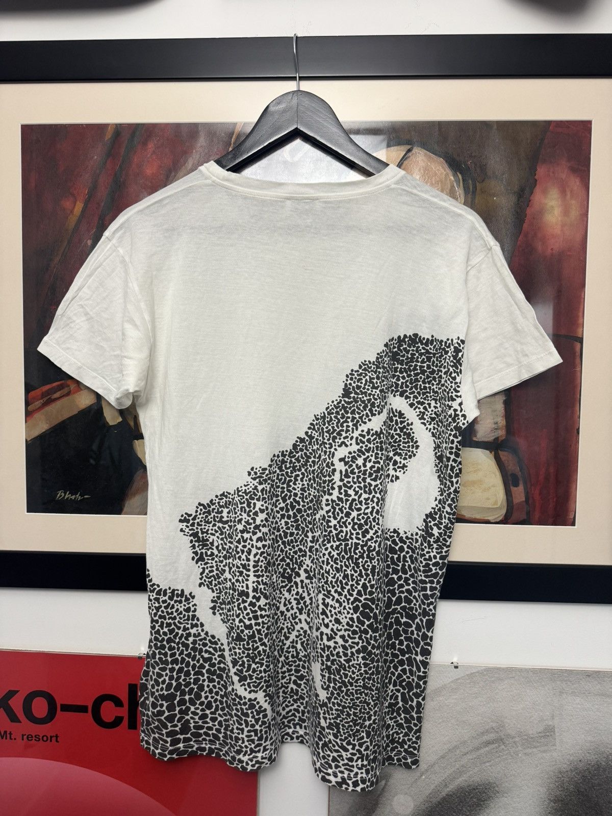 Saint Laurent Paris Saint Laurent Paris Hedi Slimane 2014 Tee Rare Print Leopard Size US S / EU 44-46 / 1 - 2 Thumbnail