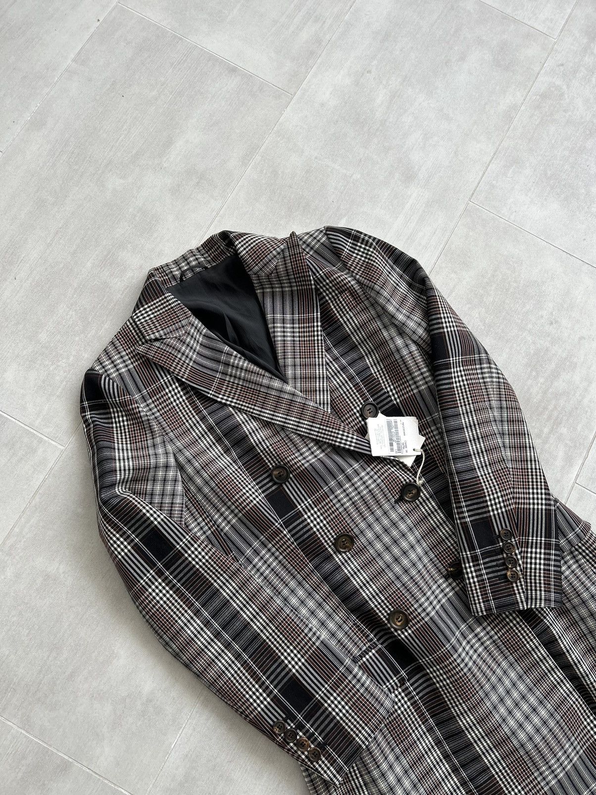 Brunello Cucinelli NEW❗️ BRUNELLO CUCINELLI Double-Breasted Checked Wool Coat Size XS / US 0-2 / IT 36-38 - 10 Thumbnail