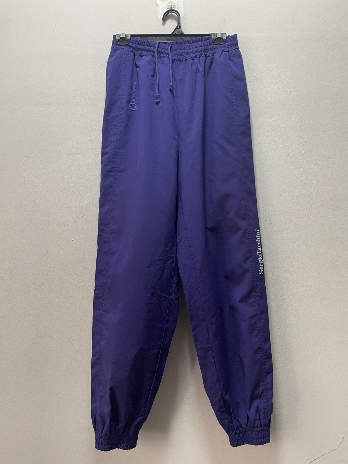Sergio Tacchini Vintage SERGIO TACCHINI Track Pants Purple Japan Size US 31 - 1 Thumbnail