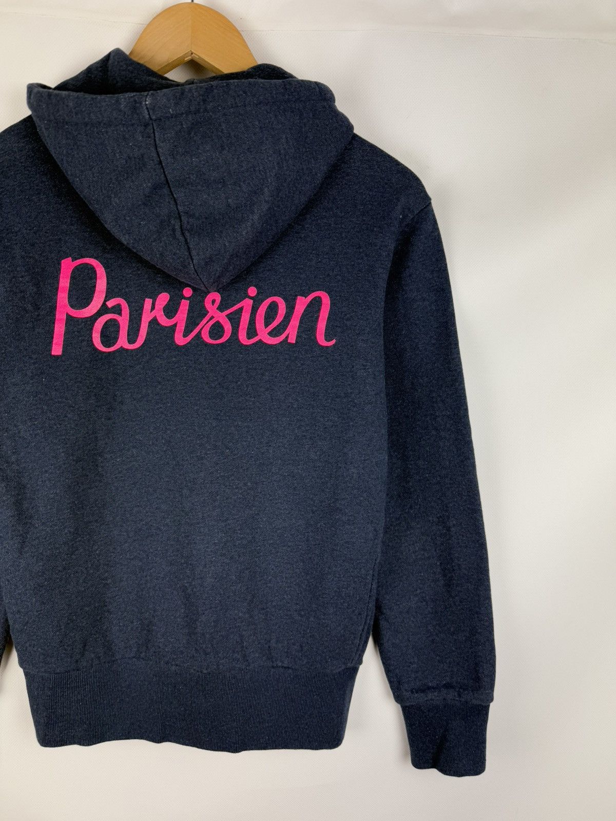 Maison Kitsune Maison Kitsune Parisien Logo Unisex Full Zip Hoodie Size Xs Size US XS / EU 42 / 0 - 15 Thumbnail