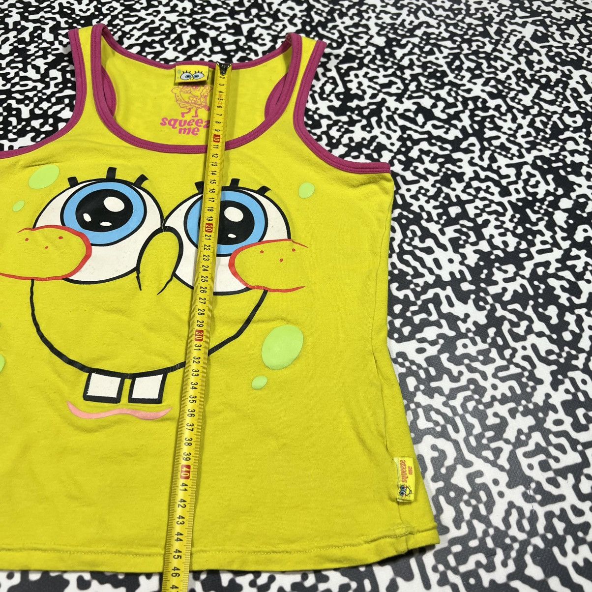 Cartoon Network Vintage Y2K Spongebob Squarepants Humor Face Tank Top Size XS / US 0-2 / IT 36-38 - 13 Thumbnail