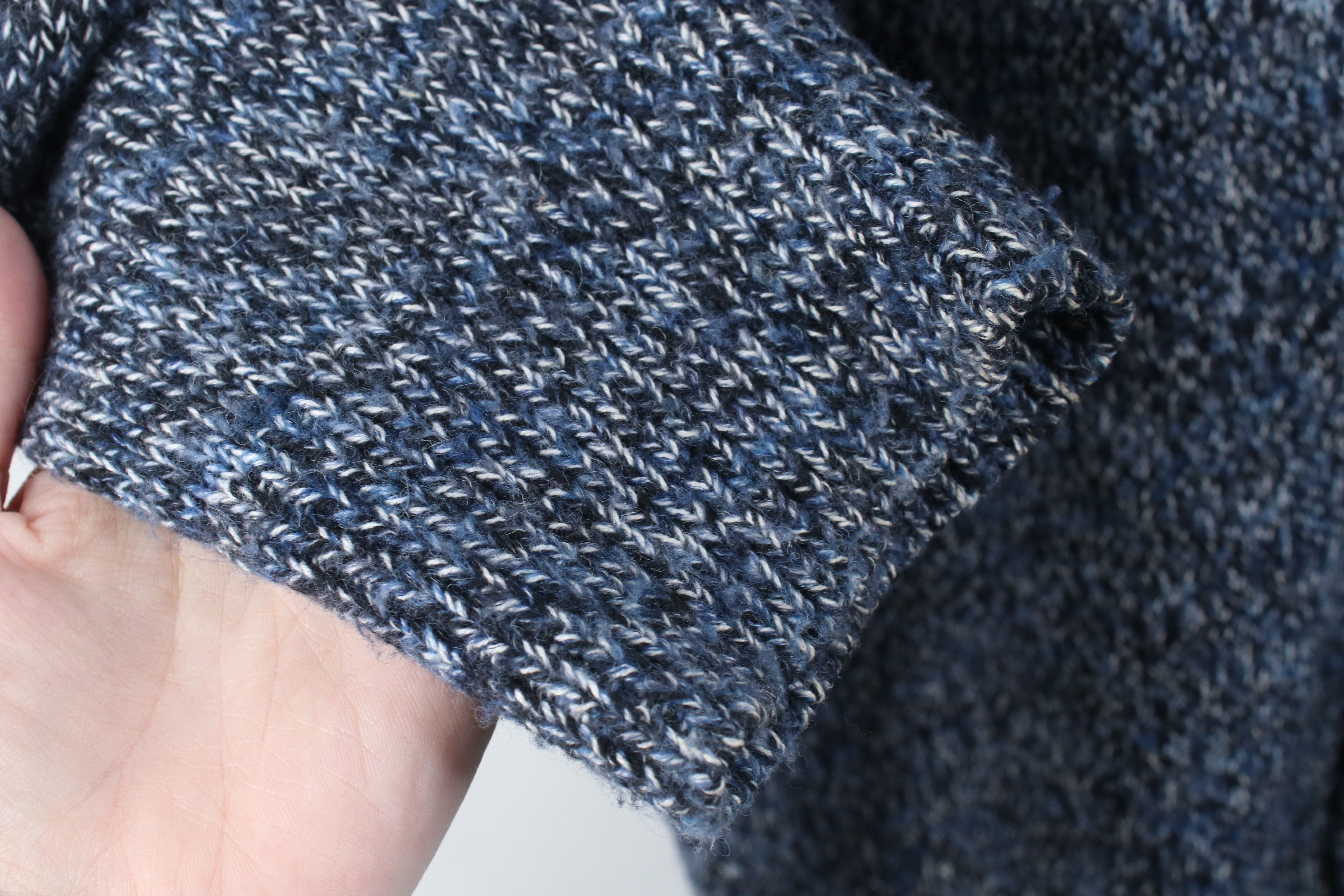 Express Express Fleck Wool Blend Knit Shawl Cardigan Sweater Blue Size US L / EU 52-54 / 3 - 7 Thumbnail