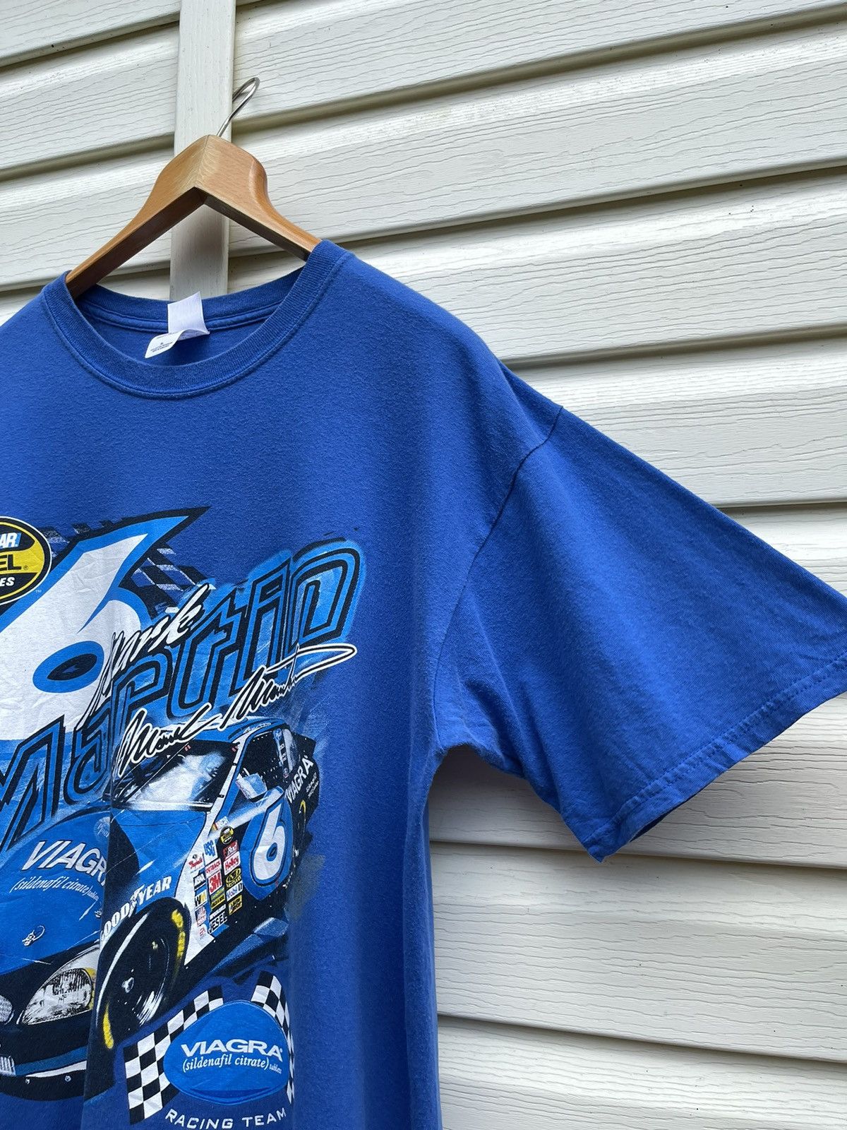 NASCAR Mark Martin Ford Racing Viagra NASCAR Cup Series Tee Shirt Size US XL / EU 56 / 4 - 8 Thumbnail
