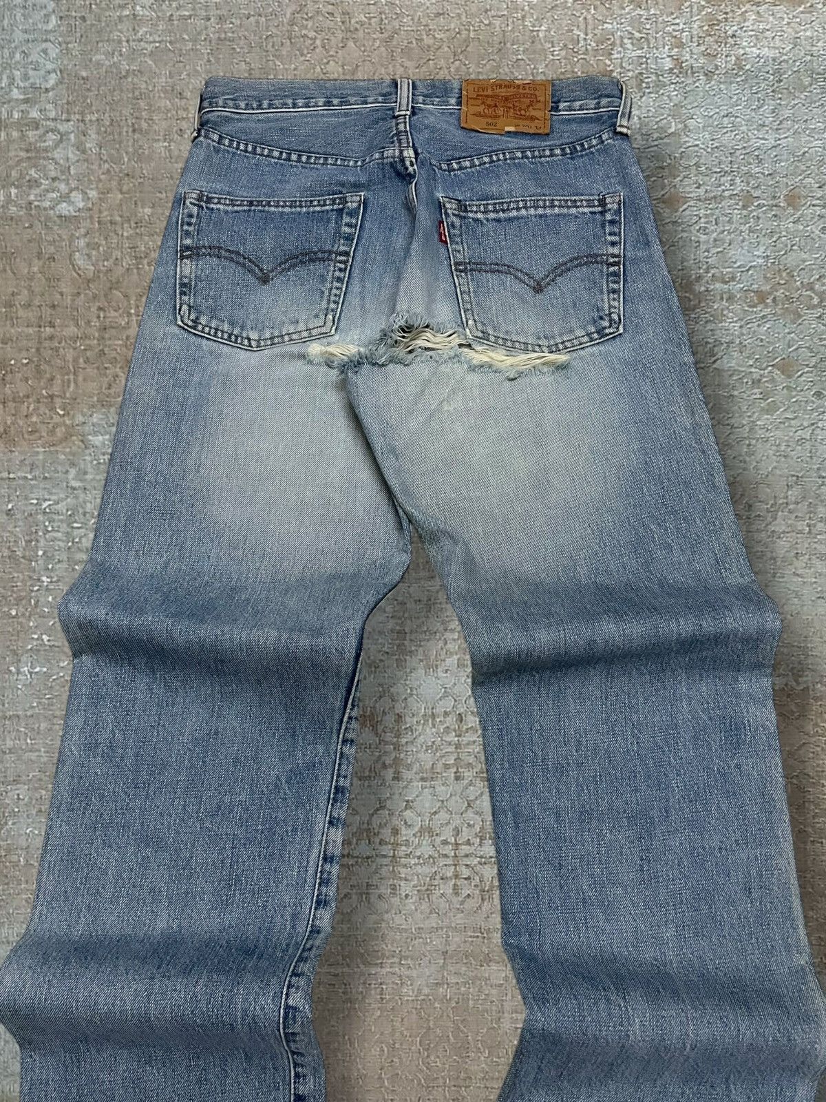 Levi's Vintage Clothing Vintage 1990s Designer Levis 502 Grunge Distressed Denim Size US 30 / EU 46 - 10 Thumbnail