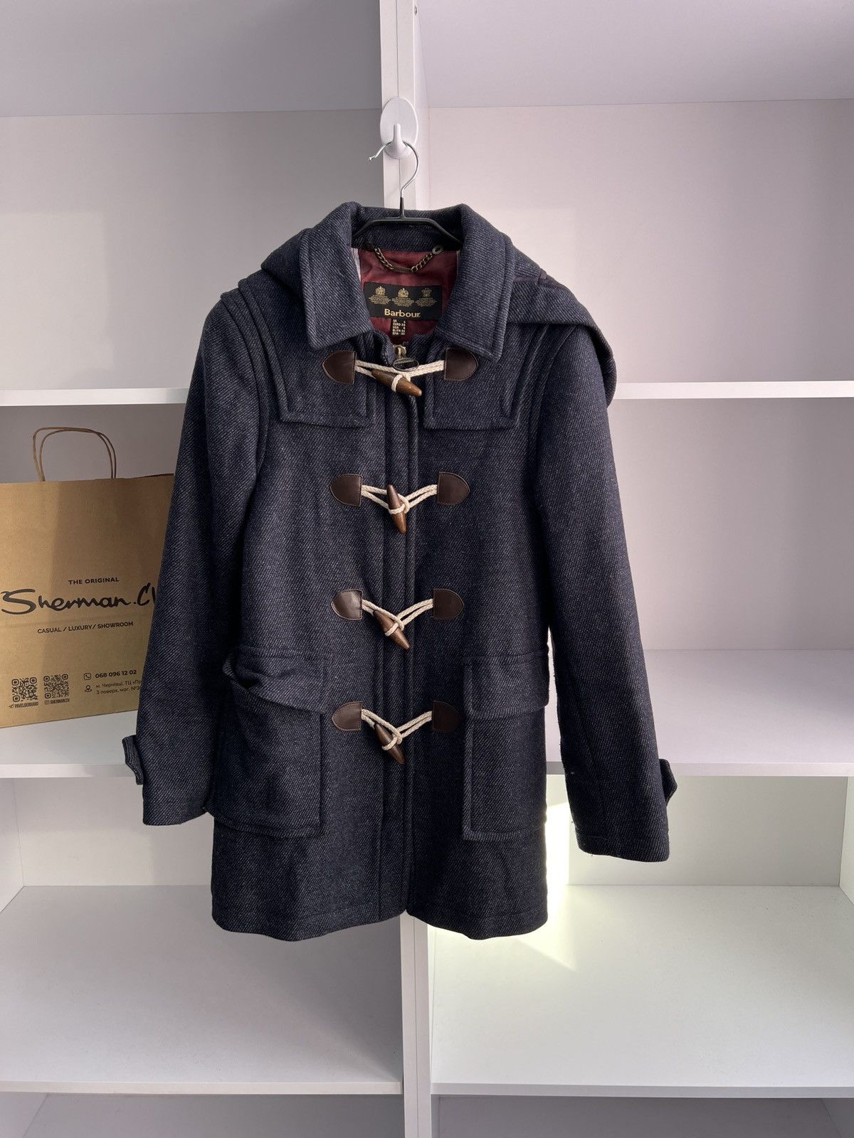 Barbour × Vintage Vintage Barbour Women’s Wool England Coat Size M / US 6-8 / IT 42-44 - 6 Thumbnail