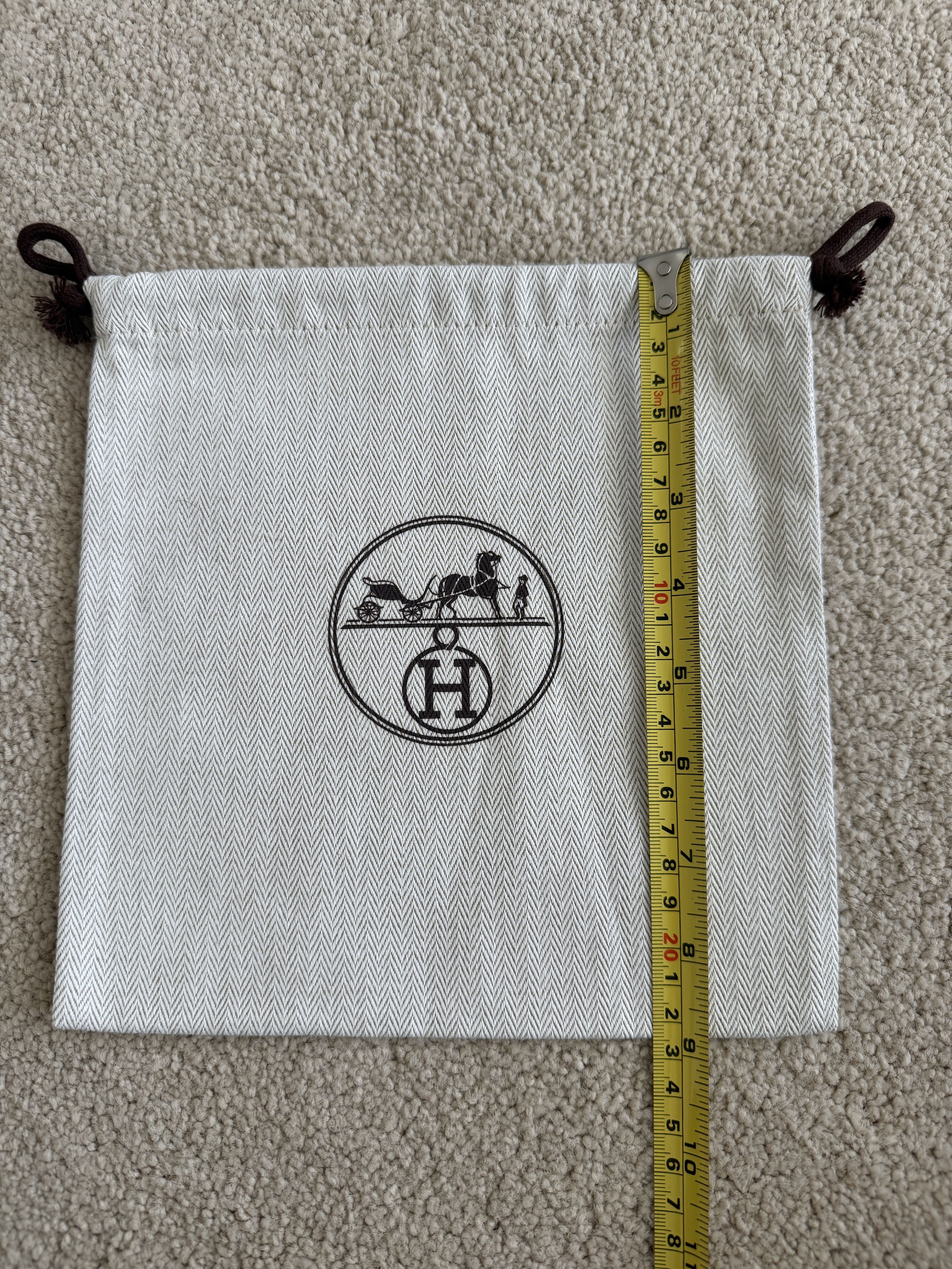 Hermes Authentic Hermes Herringbone Tweed Small Drawstring Dustbag Size ONE SIZE - 5 Thumbnail