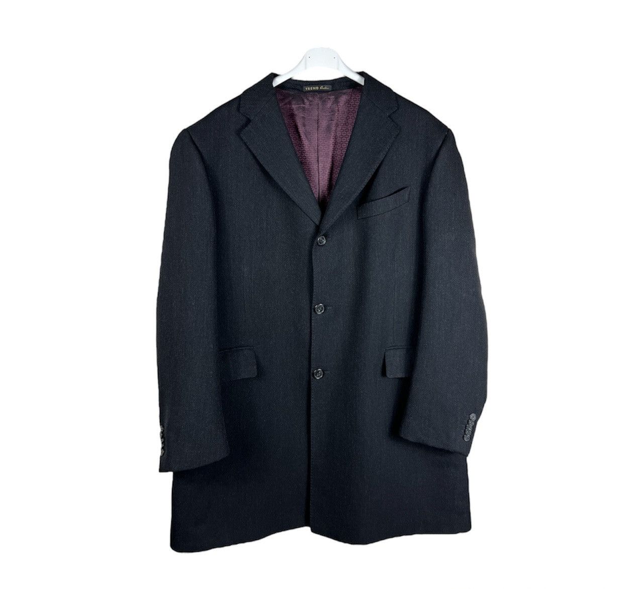 Corneliani Corneliani Trend wool long blazer coat jacket casual luxury Size US XL / EU 56 / 4 - 1 Thumbnail