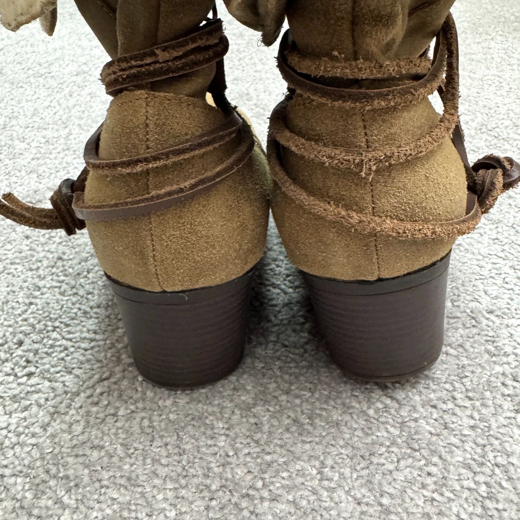 Eddie Bauer VINTAGE Eddie Bauer Women's Ankle Boots Casual Fall Winter Brown Suede Shearling Lined 8M Size US 8 / IT 38 - 7 Thumbnail