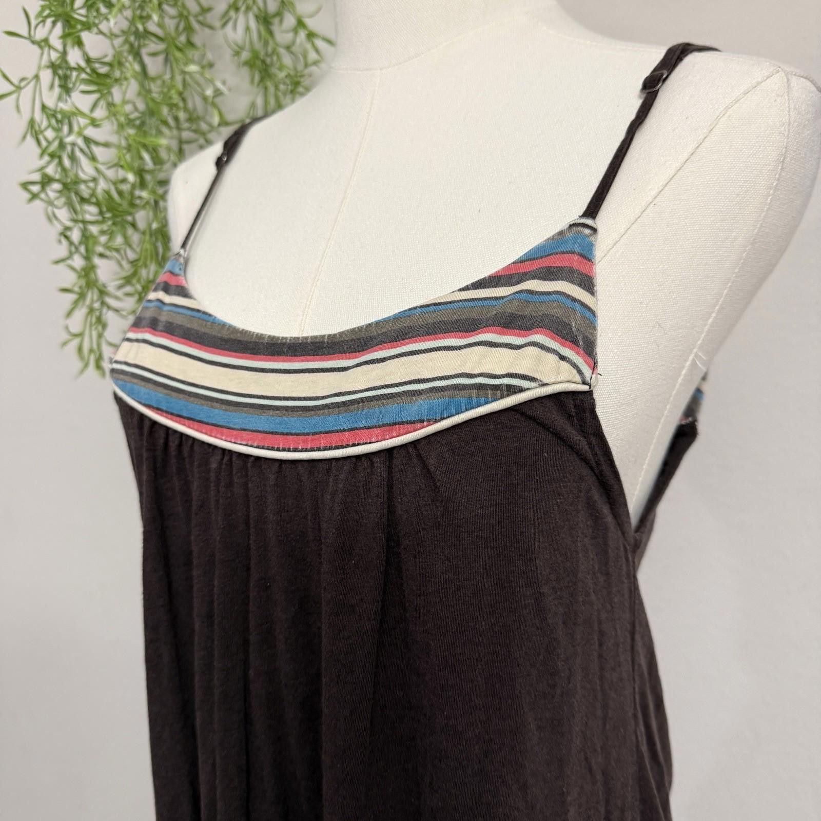 Volcom Volcom Boho Indie Stripe Dress Small Size S / US 4 / IT 40 - 4 Thumbnail