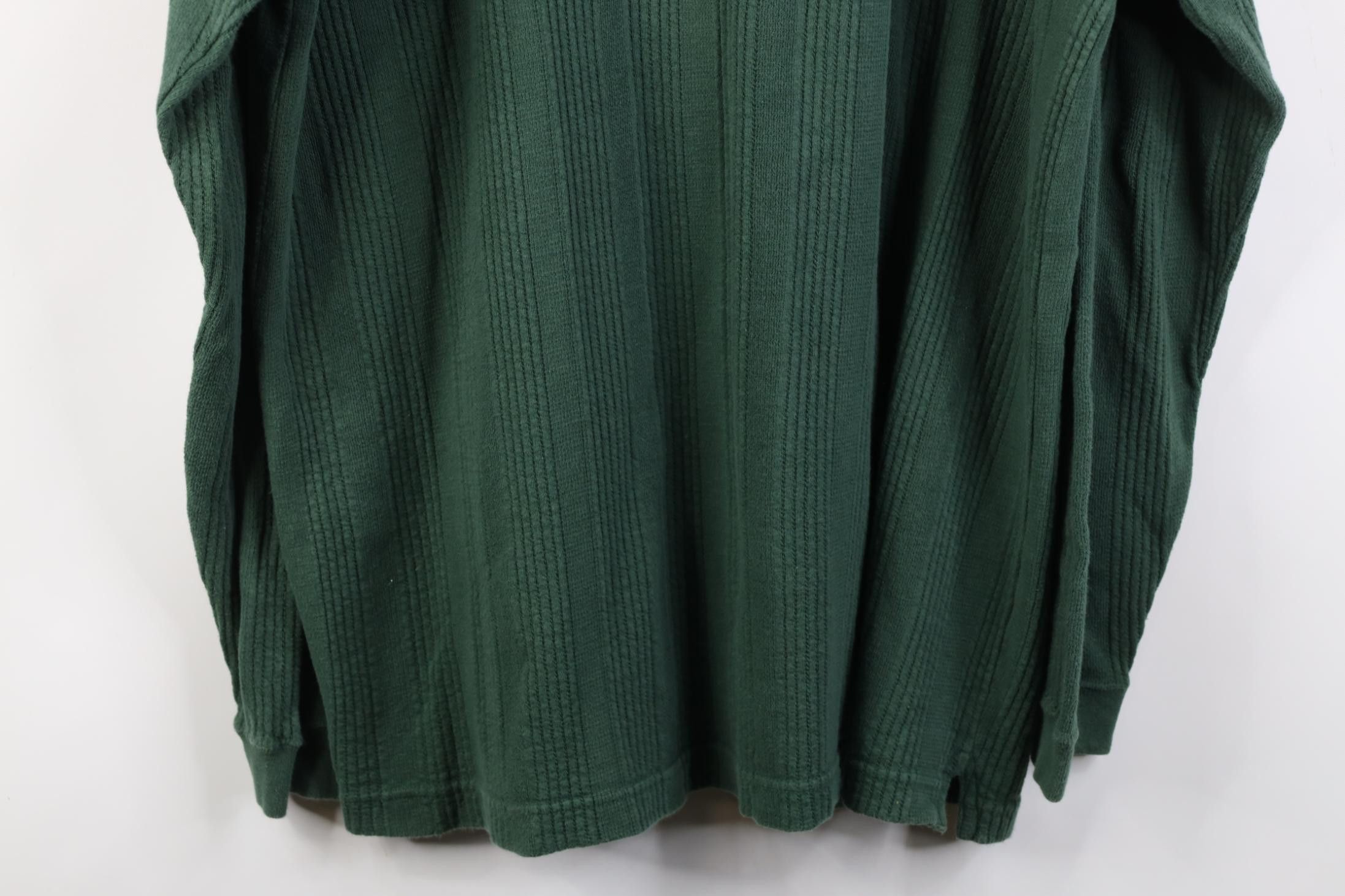 Vintage Vintage 90s Streetwear Thermal Ribbed Knit Henley T-Shirt Size US XL / EU 56 / 4 - 10 Thumbnail