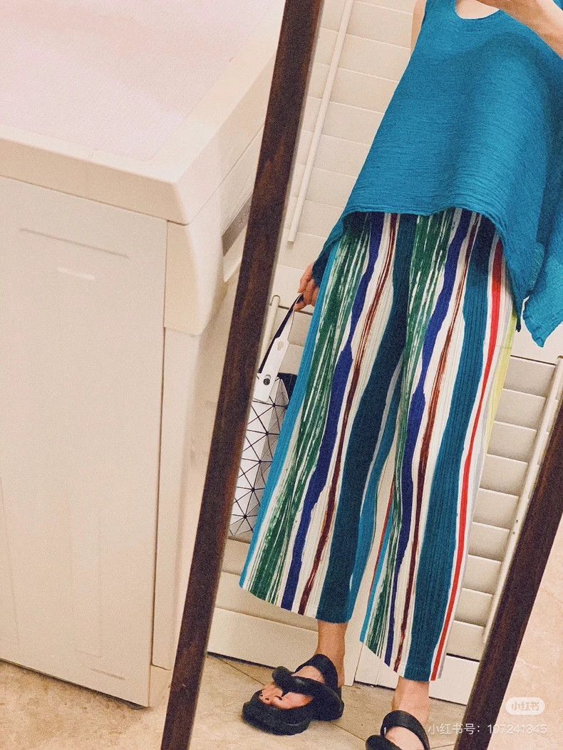 Issey Miyake Issey Miyake size:5 Slightly rolled leaf vein pants Size 42" / US 20 - 8 Thumbnail