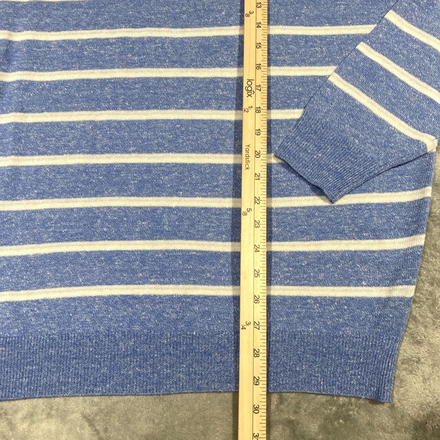 Peter Millar Peter Millar Sweater Men XL Long Bay 1/4 Zip Pullover Maritime Blue Wool Pullover Golf NWT Size US XL / EU 56 / 4 - 4 Thumbnail