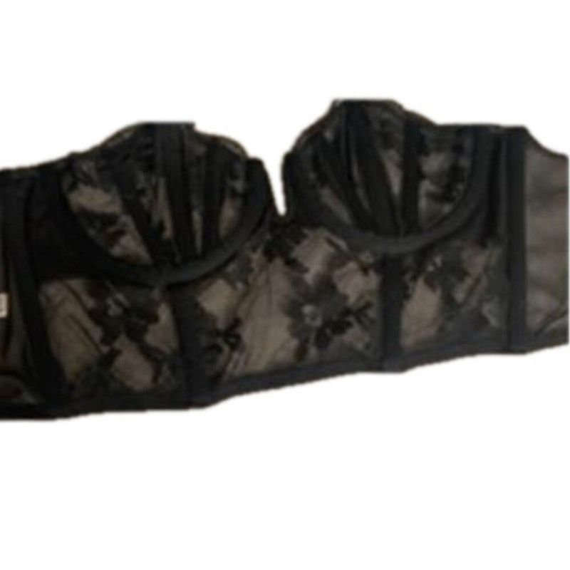 Victoria's Secret Romantic Floral Lace Corset Bustier Black Victoria’s Secret Size ONE SIZE - 5 Thumbnail