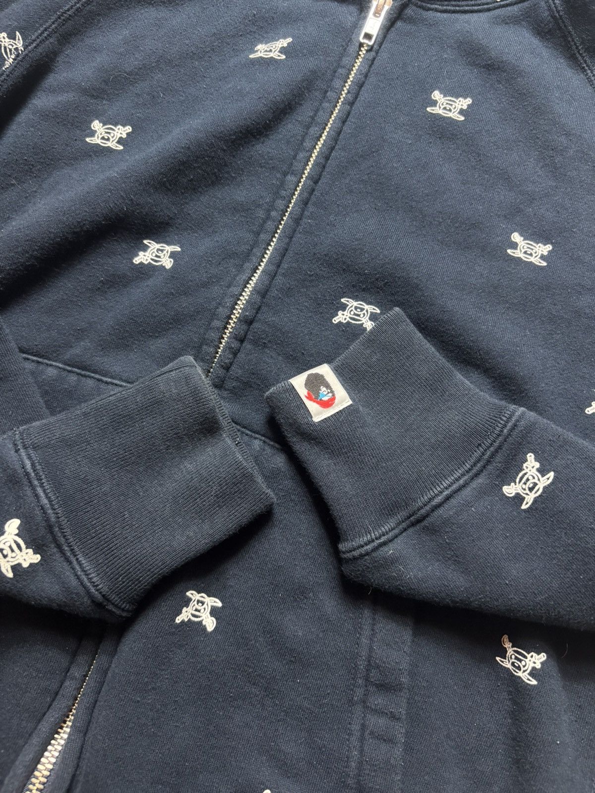 Bape Bape baby milo pirate store monogram zip hoodie Size US S / EU 44-46 / 1 - 3 Thumbnail