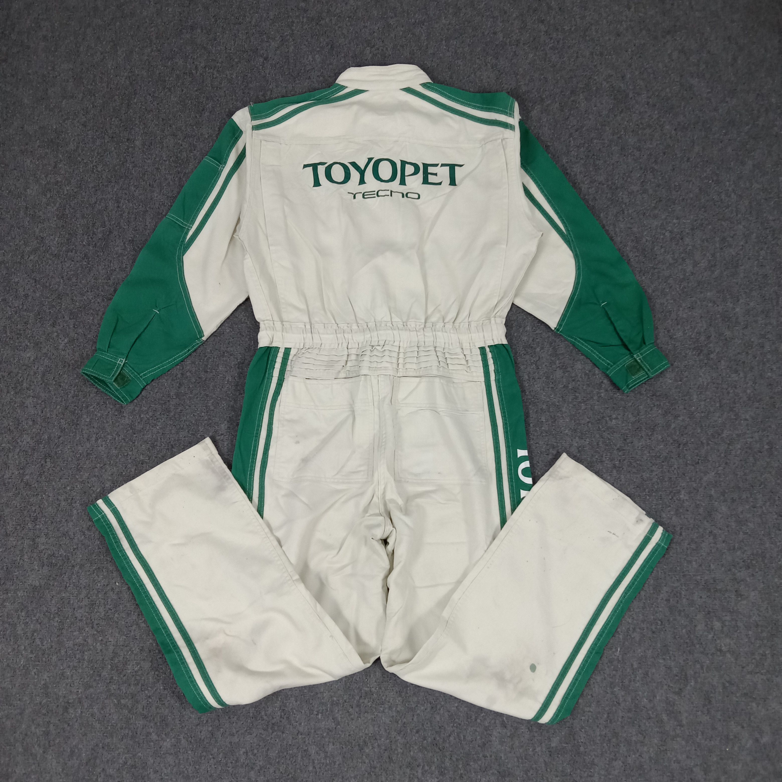 Japanese Brand × Vintage Toyopet Tecno Toyota Racing Team Coverall Jacket Size US S / EU 44-46 / 1 - 1 Thumbnail