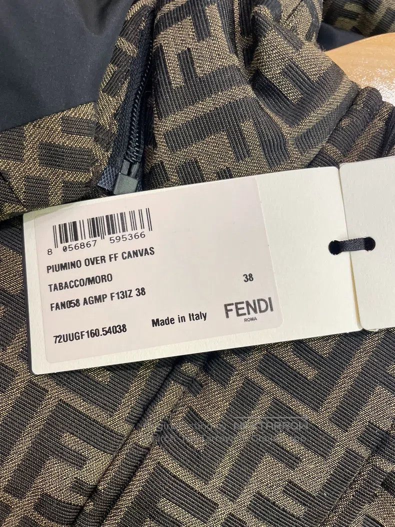 Fendi Fendi Classic Old Flower Logo Full-Print Hooded Down Jacke Size XS / US 0-2 / IT 36-38 - 5 Thumbnail
