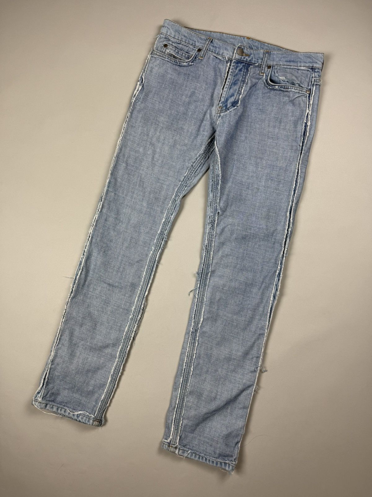 H&M × Maison Margiela Maison Margiela H&M Men’s Reverse Denim Inside-Out Jeans Size US 32 / EU 48 - 4 Thumbnail