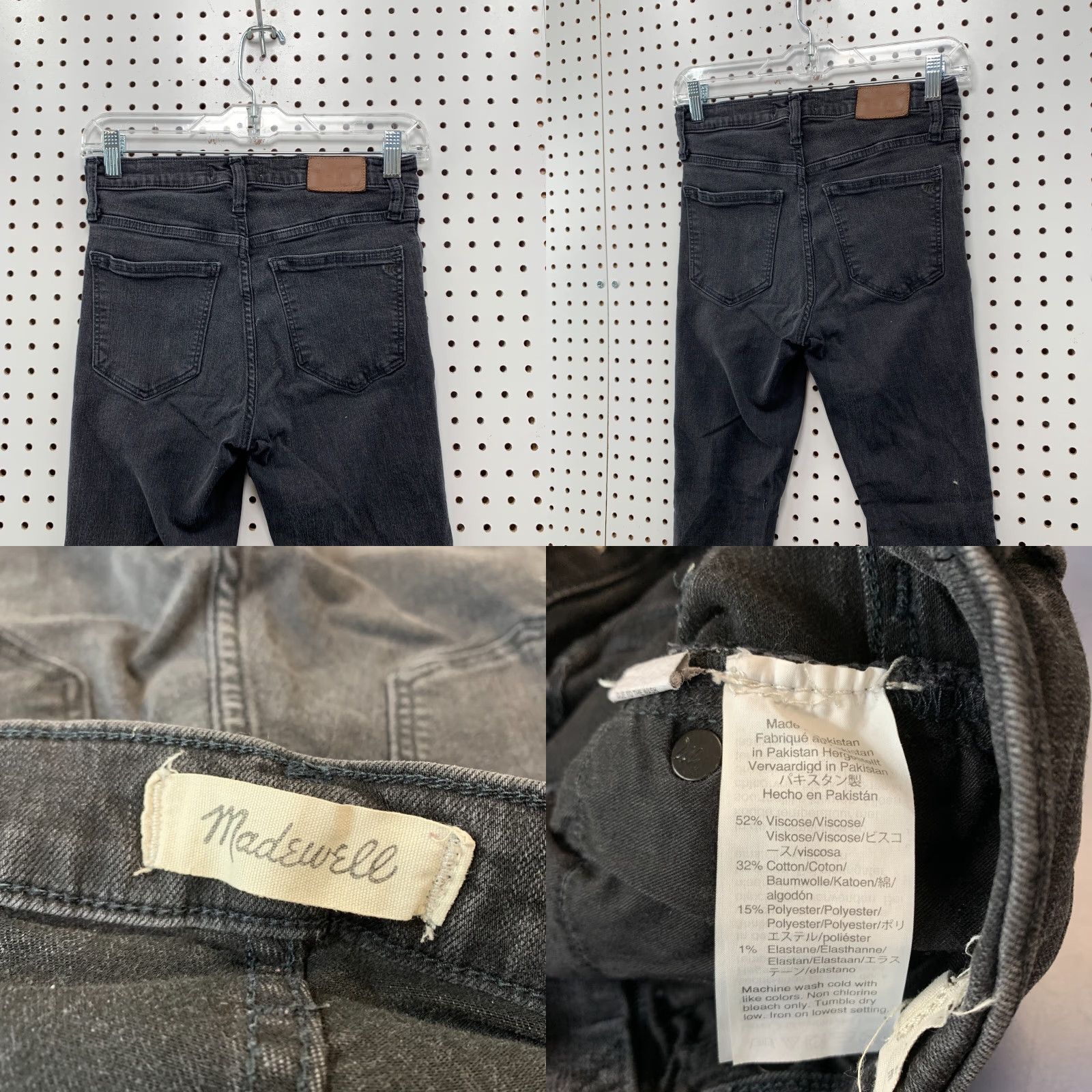 Madewell Madewell Mid Rise Skinny Jeans Womens Size 26 Black 26x27 Slim Denim Jeans Womens Size 26" / US 2 / IT 38 - 9 Thumbnail