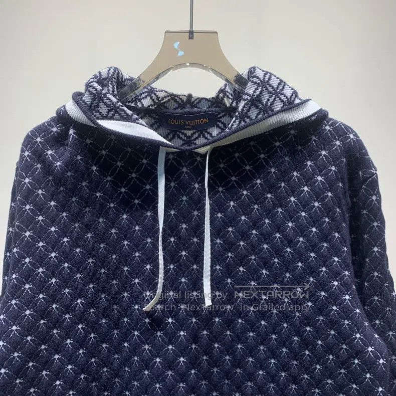 Louis Vuitton Louis Vuitton Jacquard drawstring hooded sweatshirt Size US XL / EU 56 / 4 - 3 Thumbnail