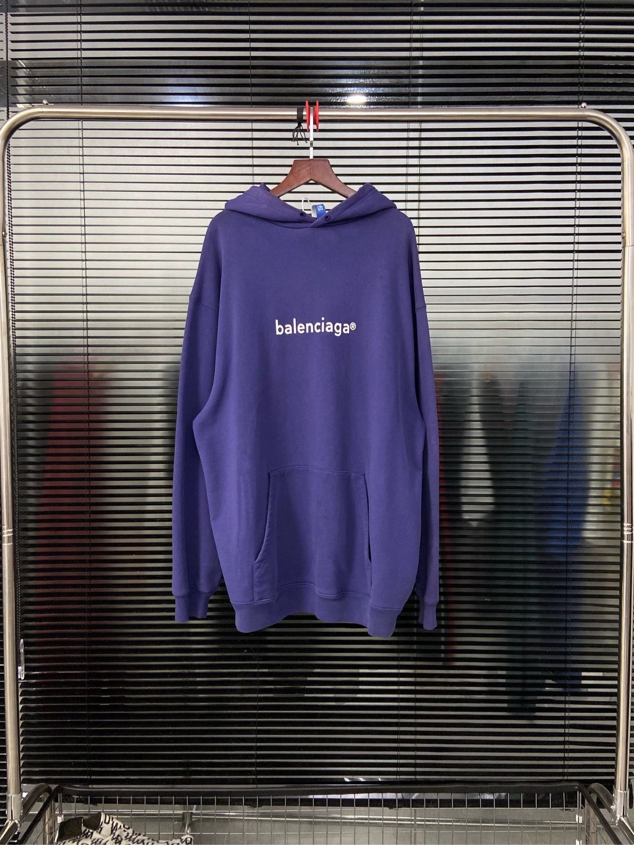 Balenciaga Balenciaga Email Letter Pattern Logo Blue Purple Hoodie Size US XL / EU 56 / 4 - 1 Thumbnail