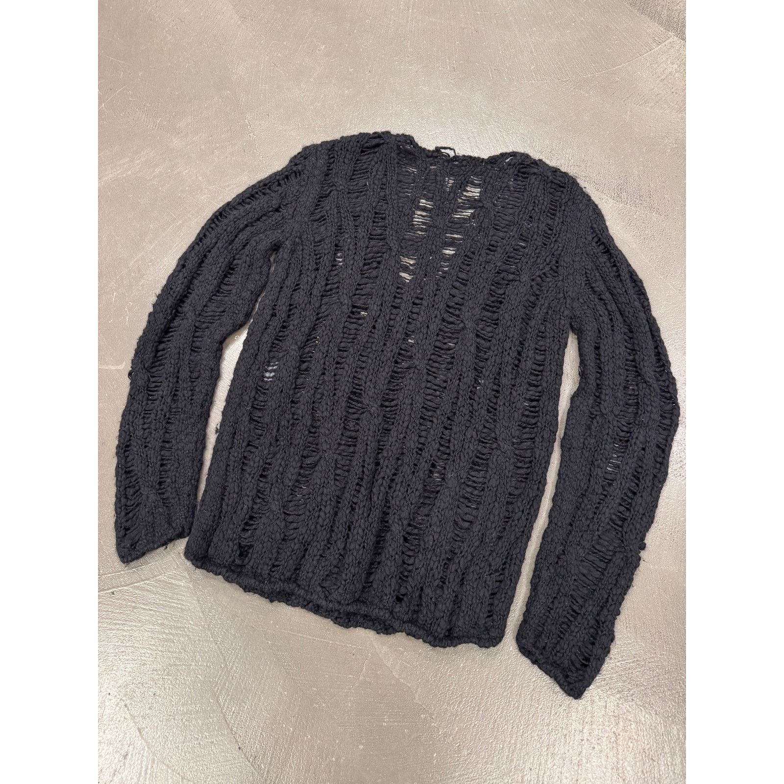 Saint Laurent Paris A/W2013 Saint Laurent by Hedi Slimane distressed knit Size M / US 6-8 / IT 42-44 - 3 Thumbnail