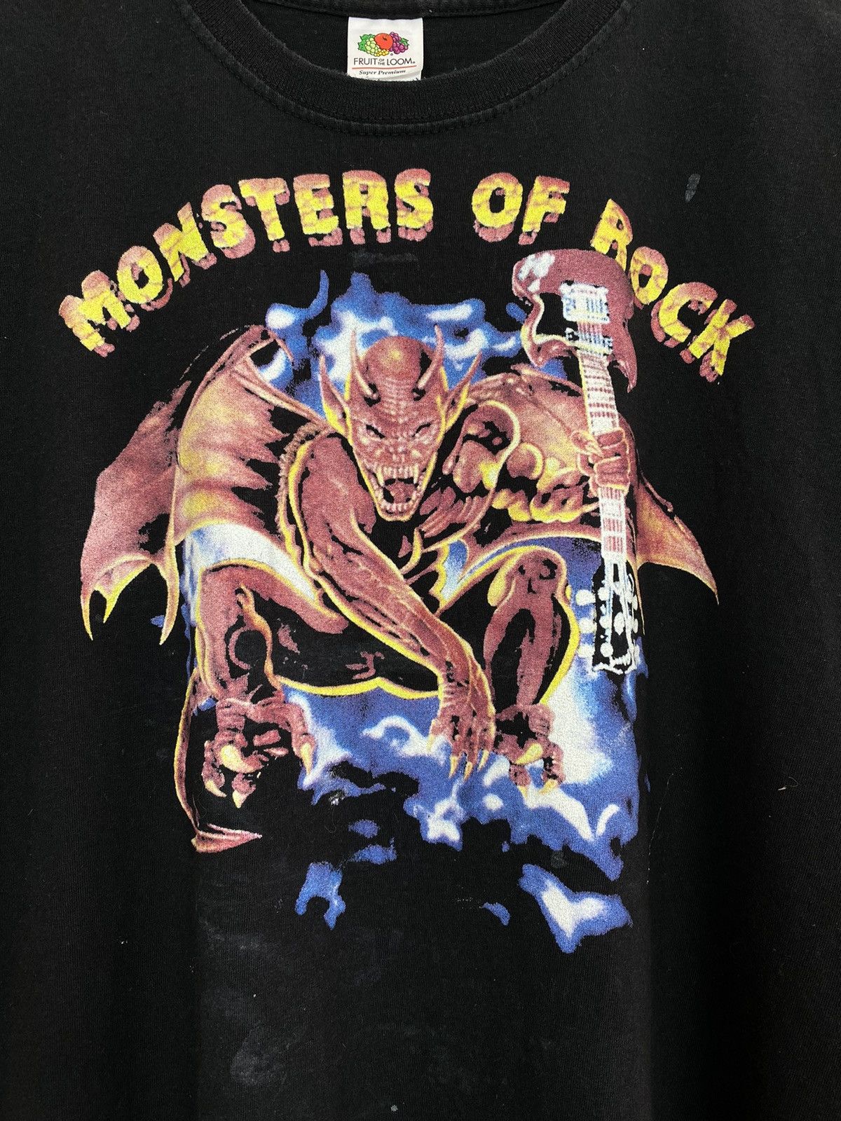 Band Tees Vintage 1991 Monsters Of Rock AC/DC Metallica T-Shirt Black Size US L / EU 52-54 / 3 - 3 Thumbnail