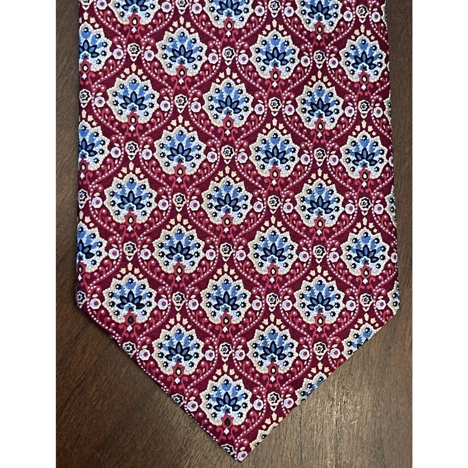 Jos. A. Bank Jos. A. Bank Executive Collection Red Blue Silk China Size ONE SIZE - 1 Thumbnail