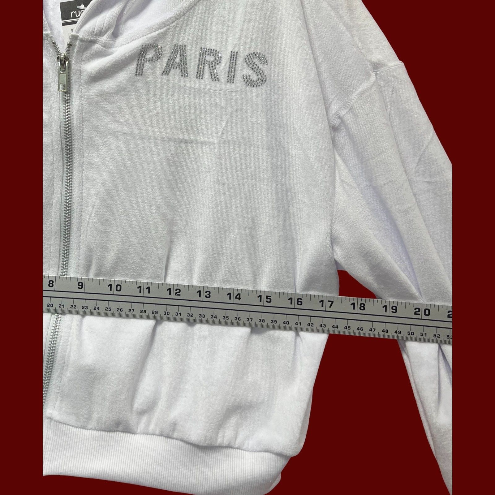 rue21 Rue 21 - Women's Long Sleeve Hooded Sweatshirt - White - Lar Size L / US 10 / IT 46 - 3 Thumbnail