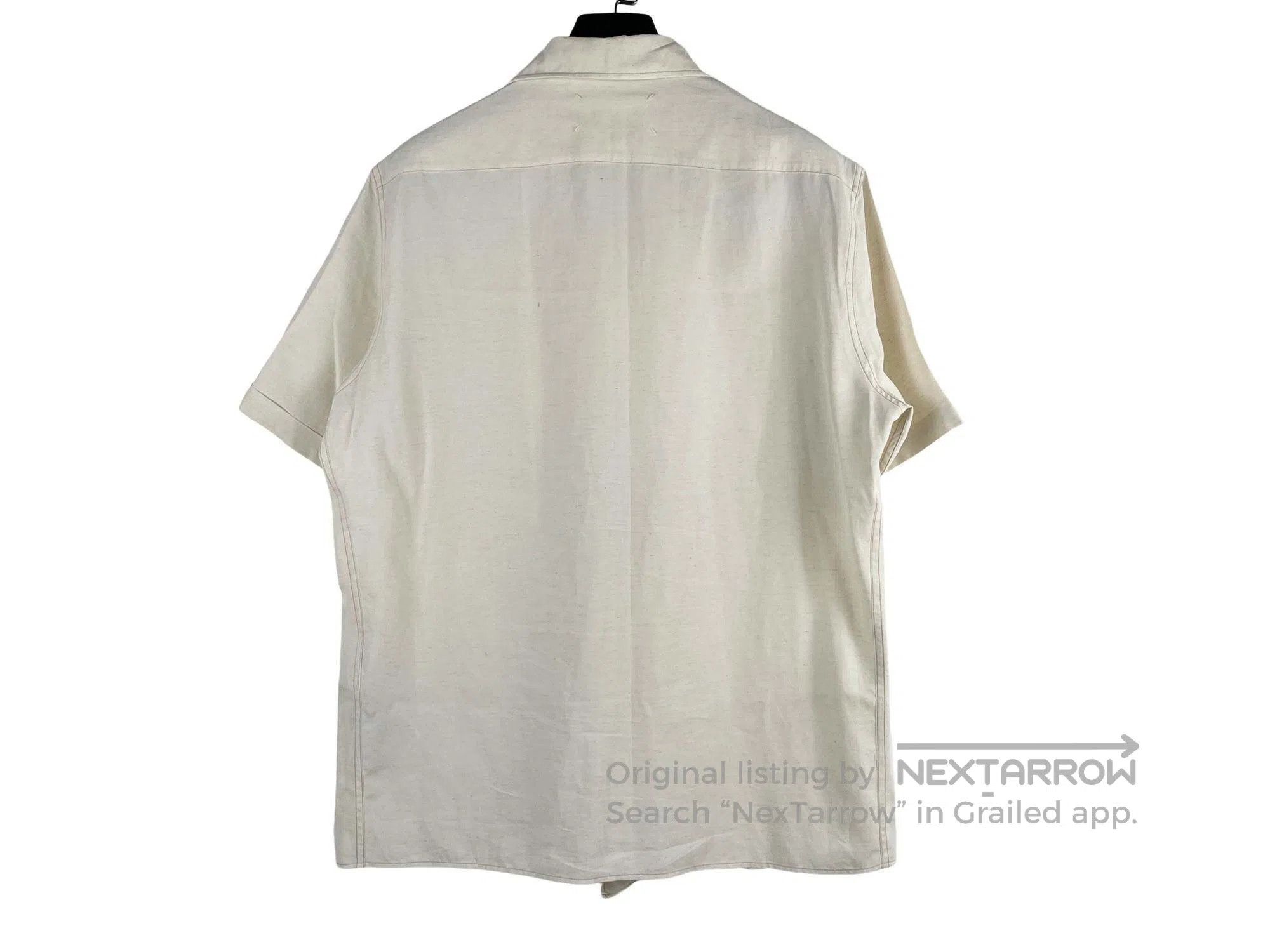 Maison Margiela Maison Margiela Solid Color Button Short Sleeve Shirt Size US M / EU 48-50 / 2 - 2 Thumbnail