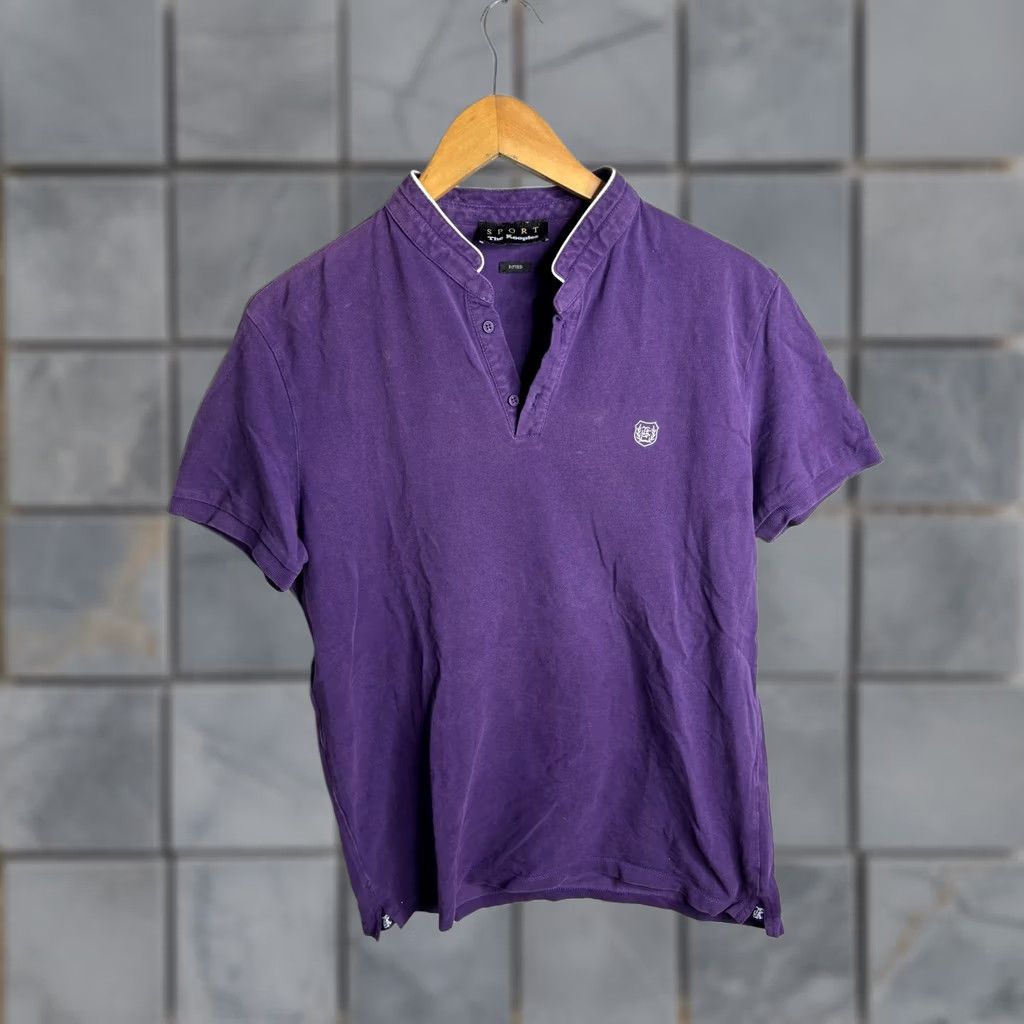 The Kooples The Kooples Sport Polo Shirt Mens Purple Fitted Short Sleeve Crest Logo Size US XXL / EU 58 / 5 - 1 Thumbnail