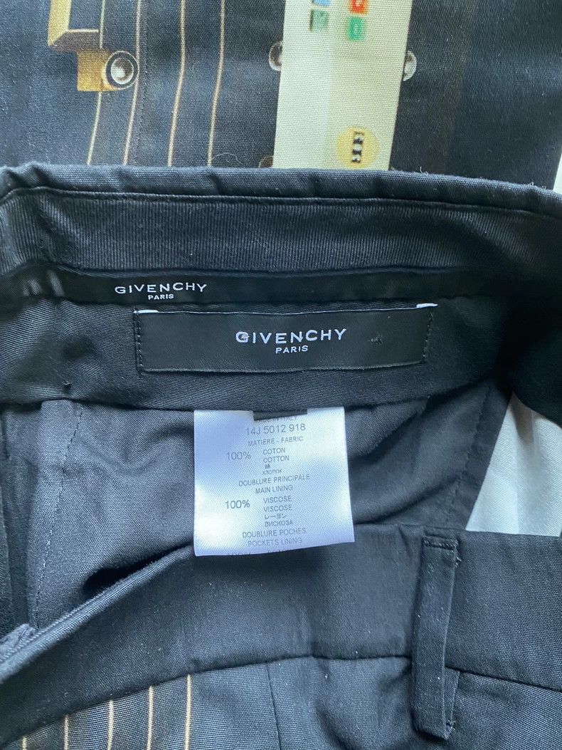 Givenchy Givenchy Radio Printed Cotton Casual Black Trousers Size US 30 / EU 46 - 9 Thumbnail