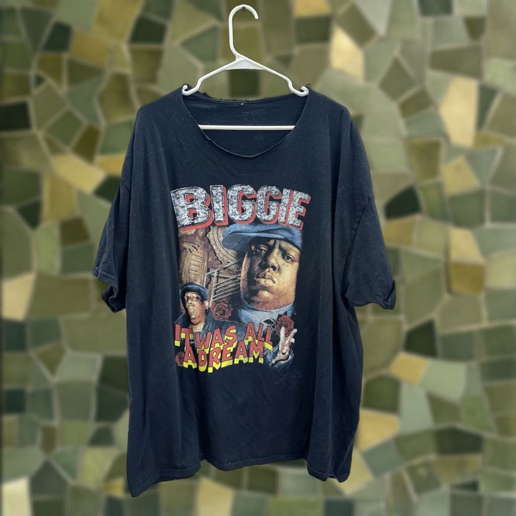 Vintage VINTAGE Notorious BIG T-Shirt Black 2X Short Sleeve Graphic Shirt 80s 90s Sports Mens Women Ladies Size XXL / US 16-18 / IT 52-54 - 1 Thumbnail