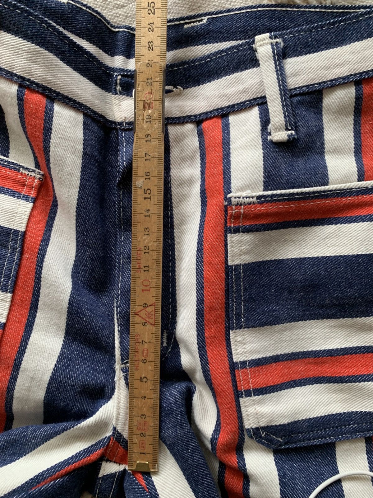 Wrangler Vintage 70s Wrangler red white blue striped jeans denim Size US 26 / EU 42 - 12 Thumbnail